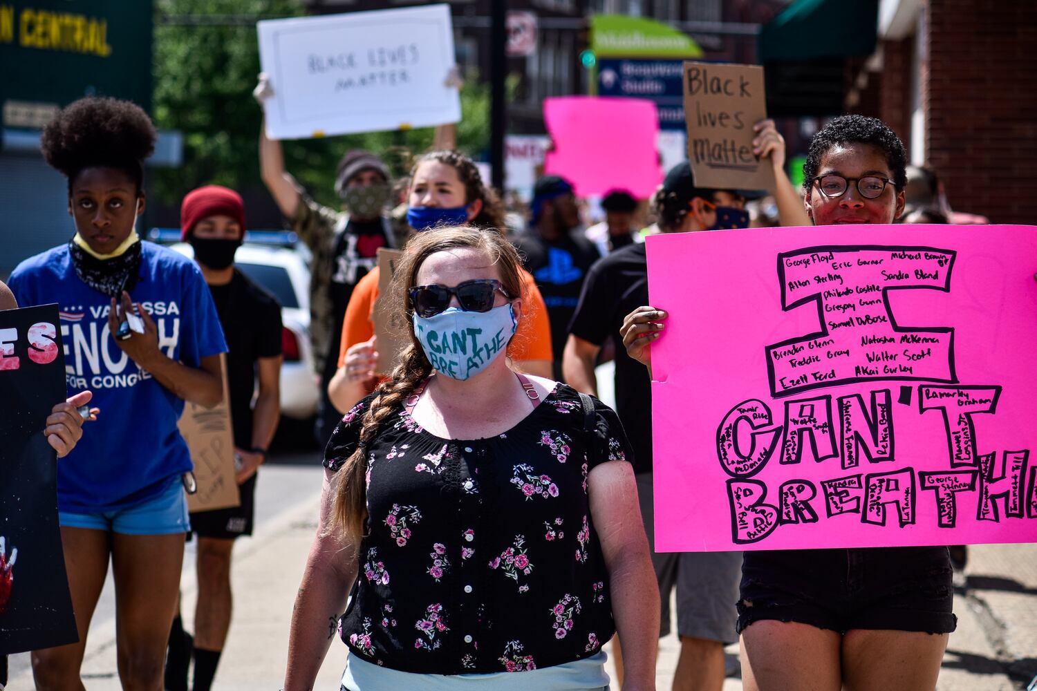 Crowd gathers for peaceful protest and march in Middletown