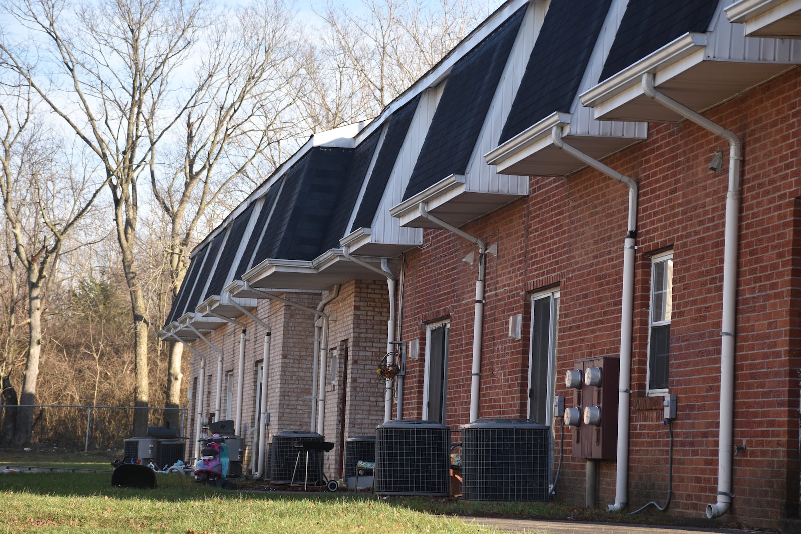 Albright Apartments at 4400 Biddison Ave. in Trotwood. The apartment community has 112 units for families that was originally built in 1973. CORNELIUS FROLIK / STAFF