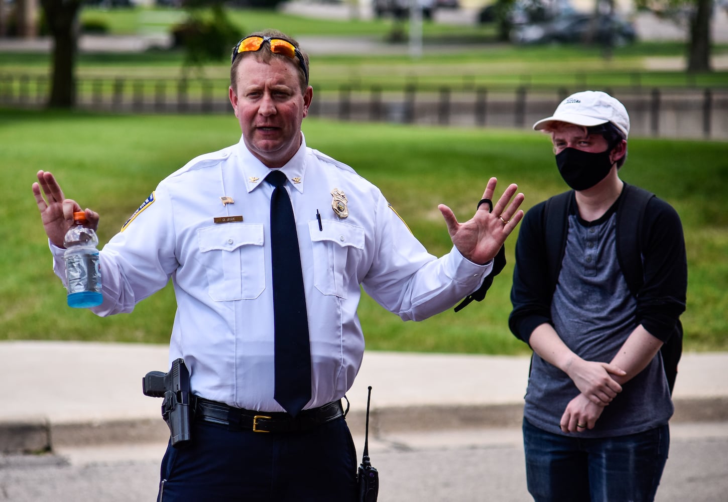 Crowd gathers for peaceful protest and march in Middletown