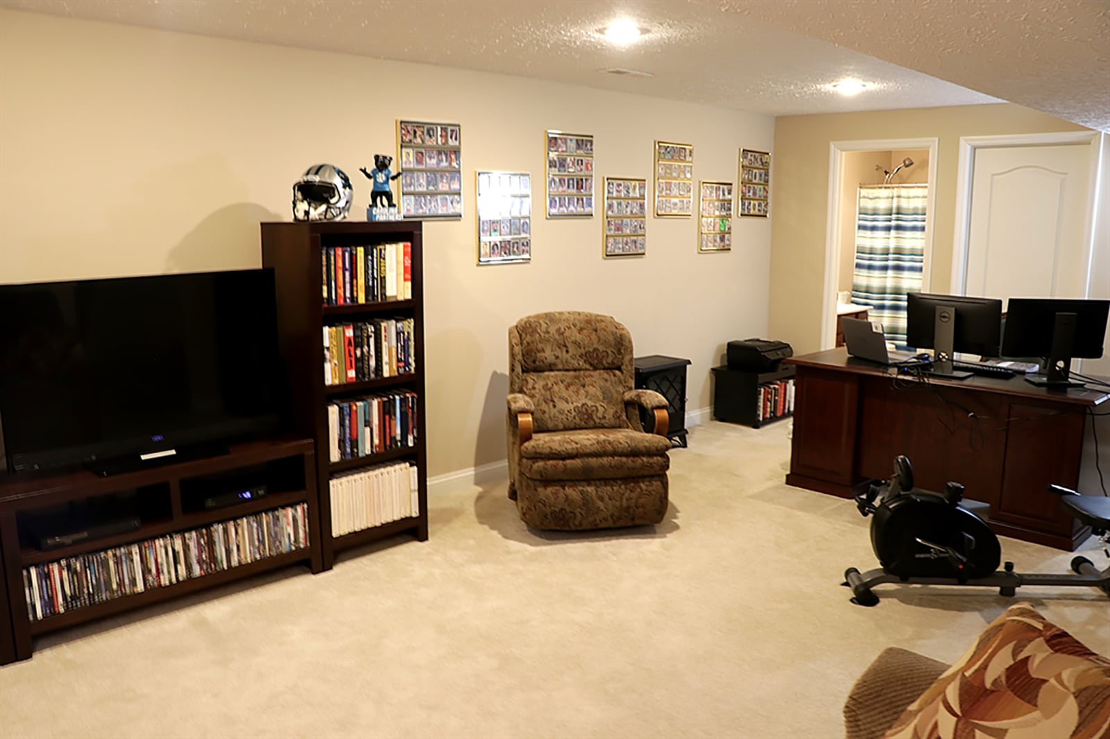 The basement has been finished into a family room and recreation room and has a third full bathroom. There is an unfinished bonus room, and the unfinished mechanical room has plenty of storage options. CONTRIBUTED PHOTO BY KATHY TYLER