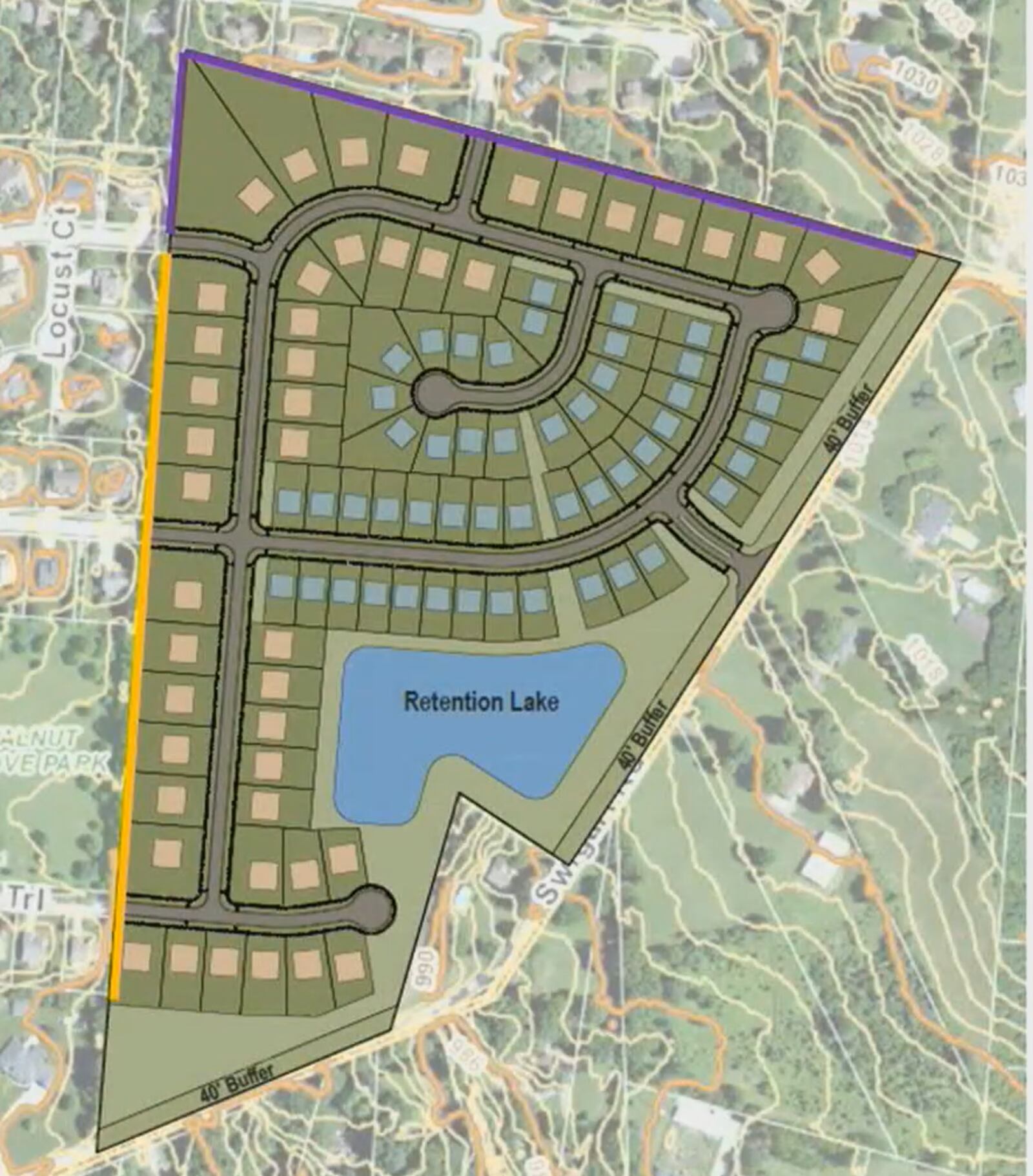 Preliminary plans for a proposed subdivision west of Swigart Road in Beavercreek.