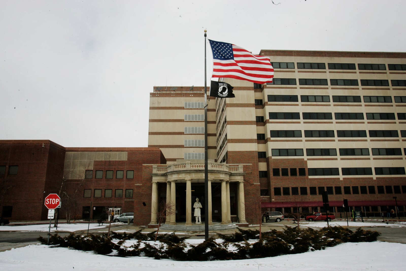 Dayton VA Medical Center February 8, 2011. At least 535 veterans who received care at the Dayton VA Medical Center's dental clinic from 1992 to July 2010 will be offered free screening to see if they were infected when a dentist failed to change his Latex gloves and sterilize tools between patients. staff photo by Jim Noelker