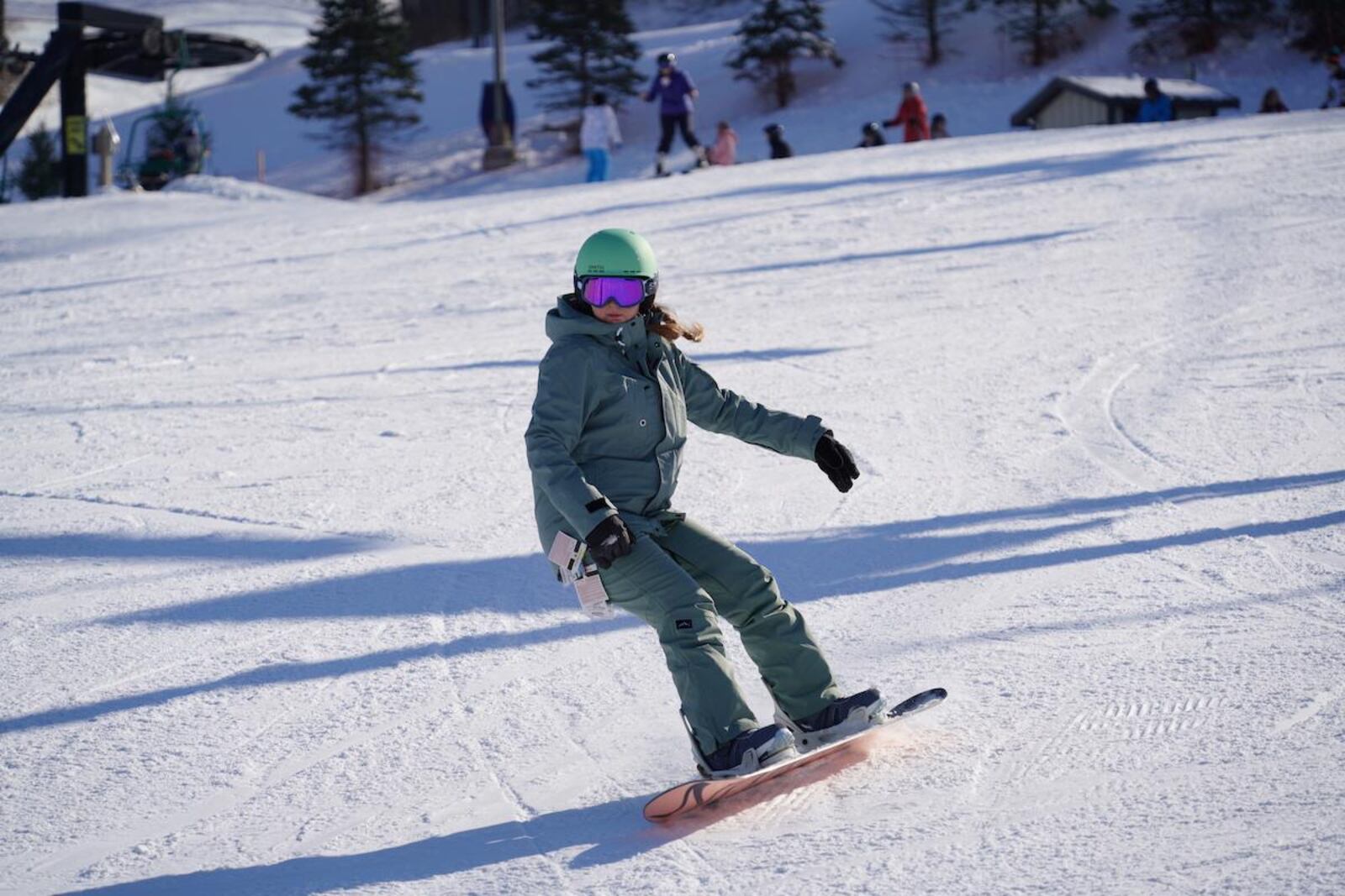 A snowboarder at Perfect North Slopes. CONTRIBUTED