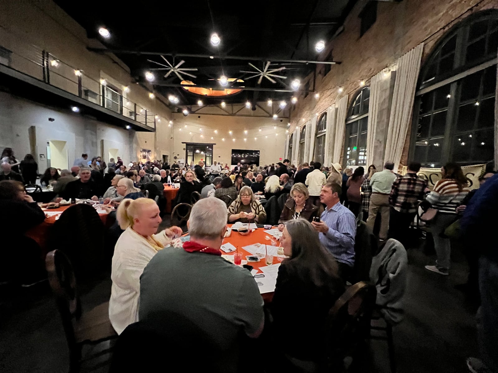 Patrons enjoy the various dishes at Sneak Peek to Winter Restaurant Week at the Steam Plant in downtown Dayton. 