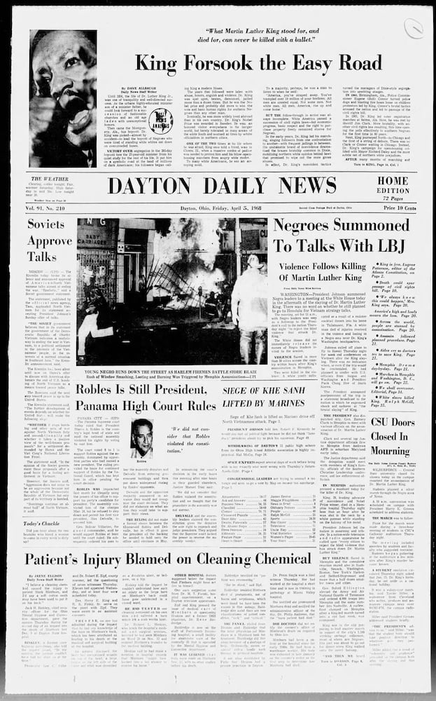 PHOTOS: Historic Dayton Daily News front pages