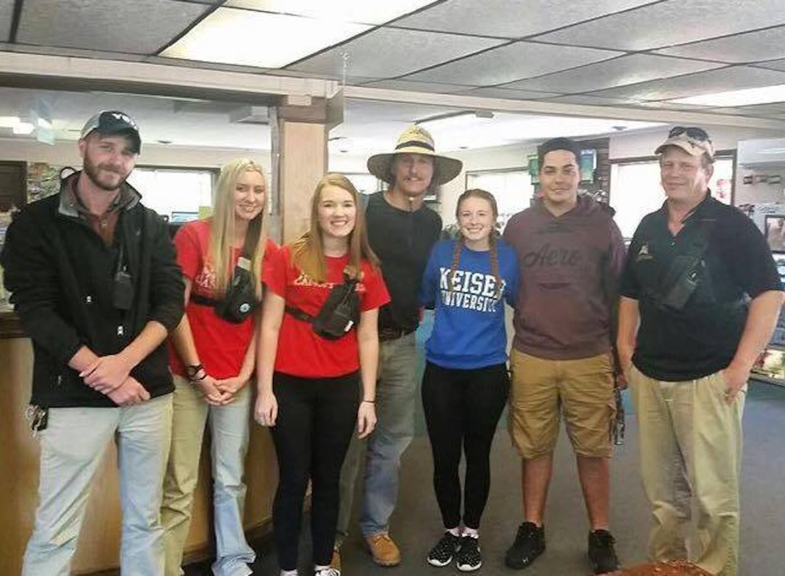 Matthew McConaughey and his family visited Hocking Hills Canopy Tours.