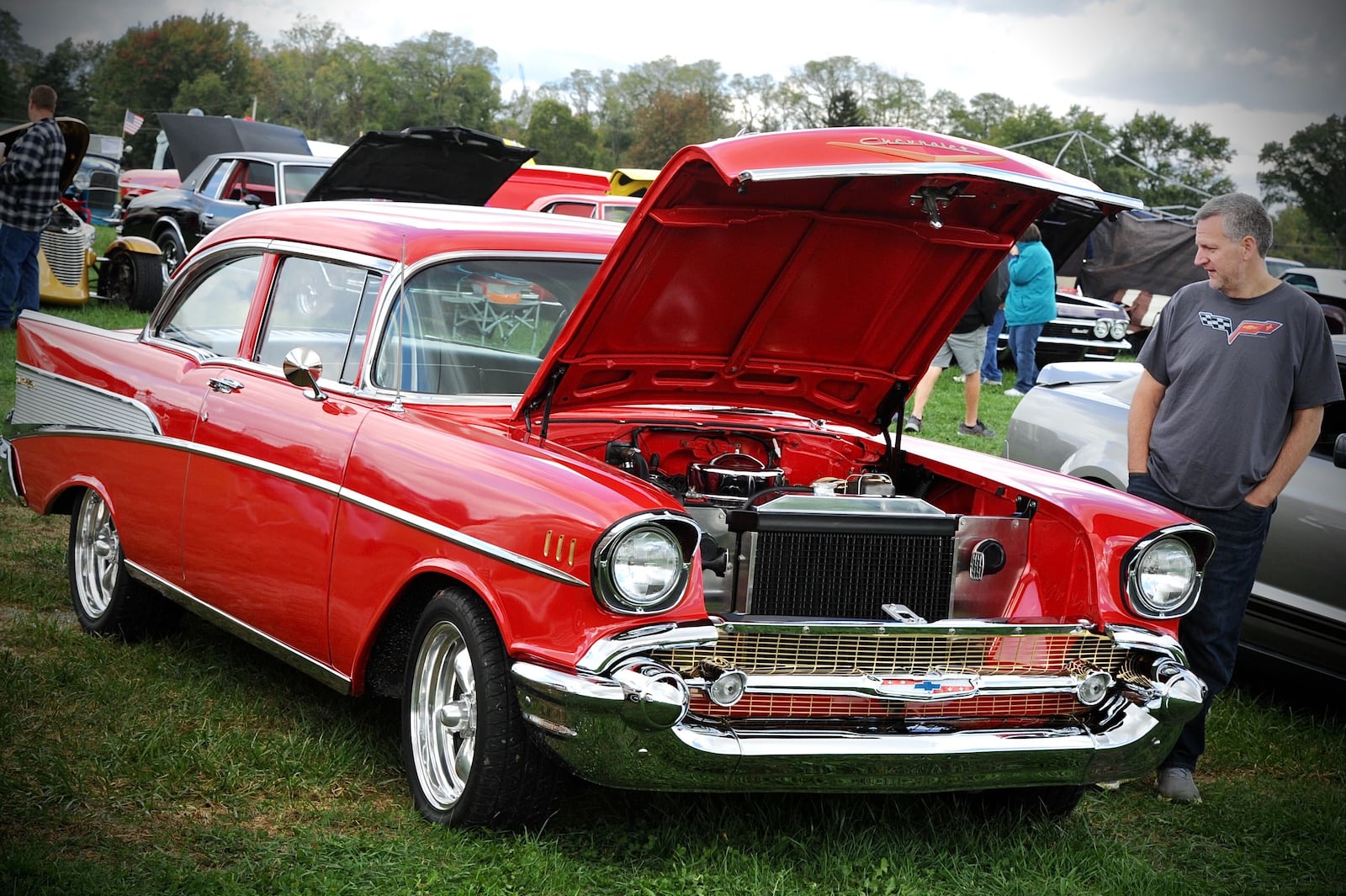 The car show supports updating Clark County’s historic one-room schoolhouse, supplies and period clothing for the students’ living history.