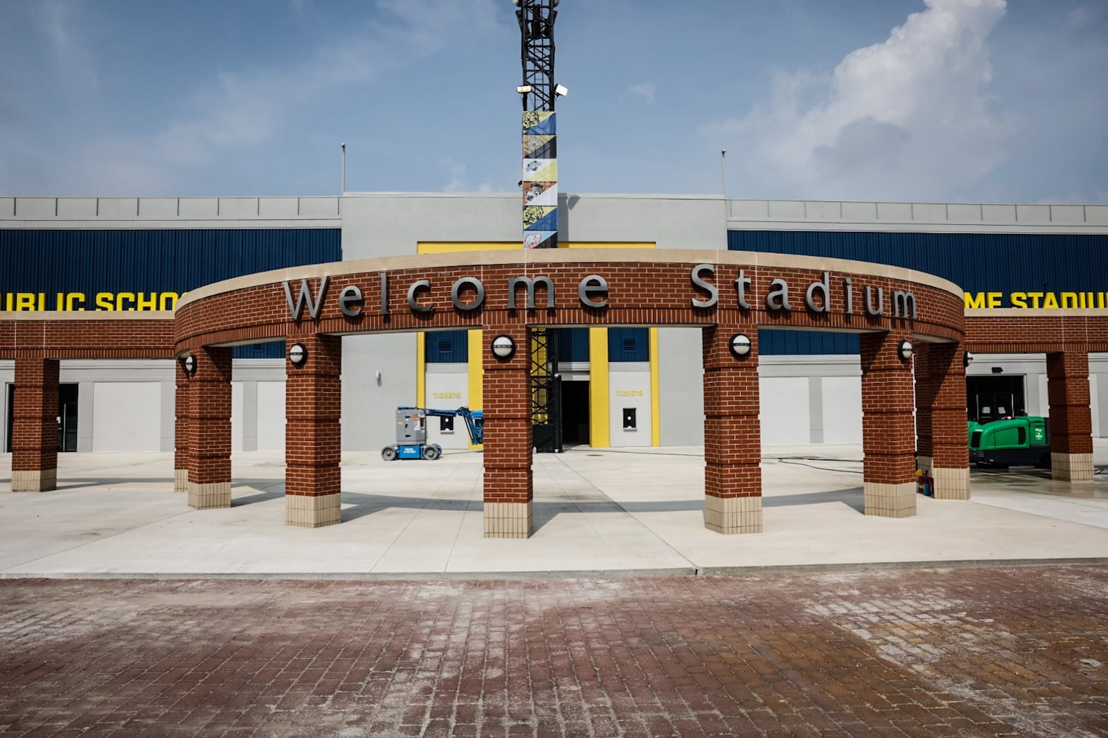 Welcome Stadium is expected to open next month after months of construction rehab work. JIM NOELKER/STAFF