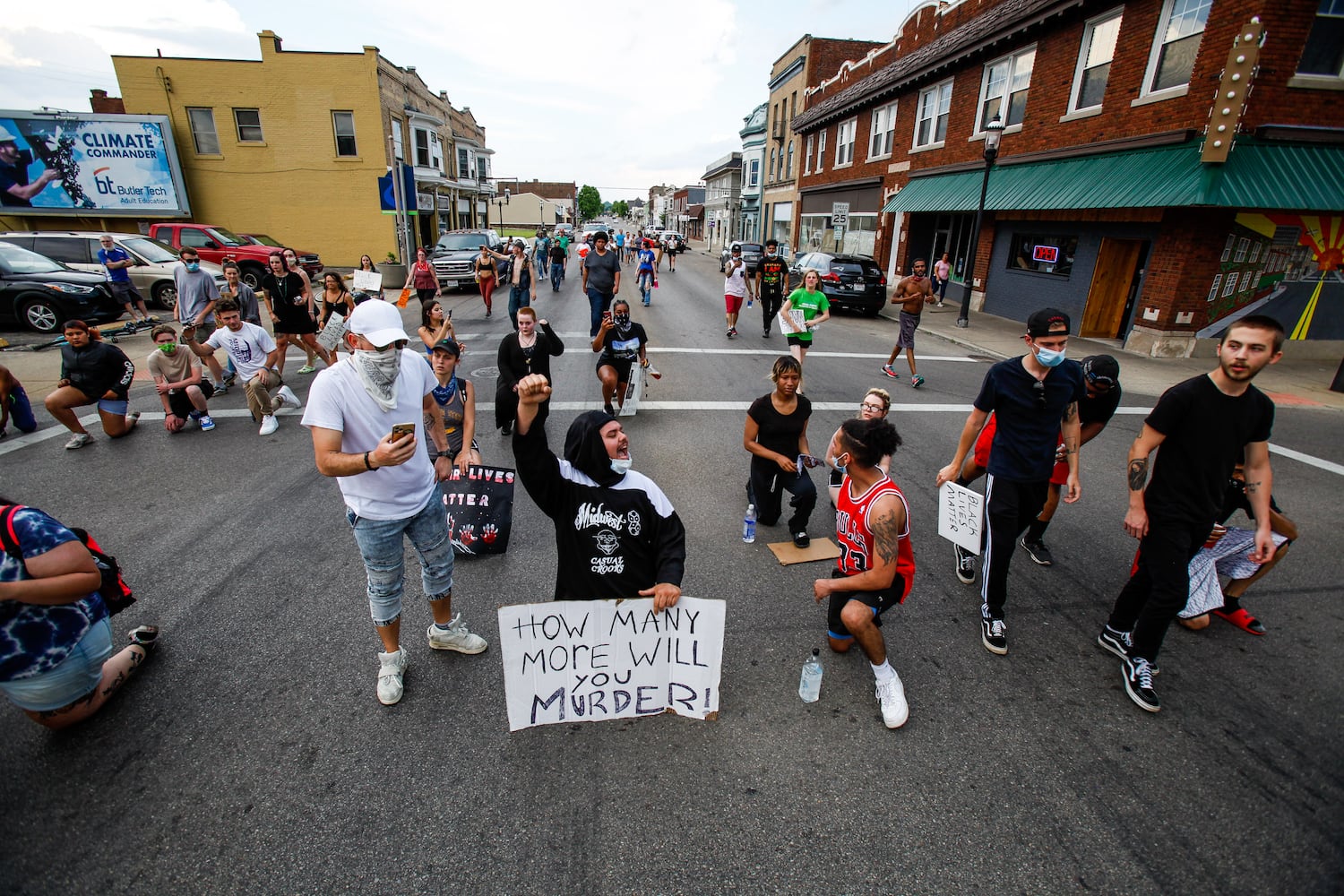 Crowd gathers for peaceful protest and march in Middletown