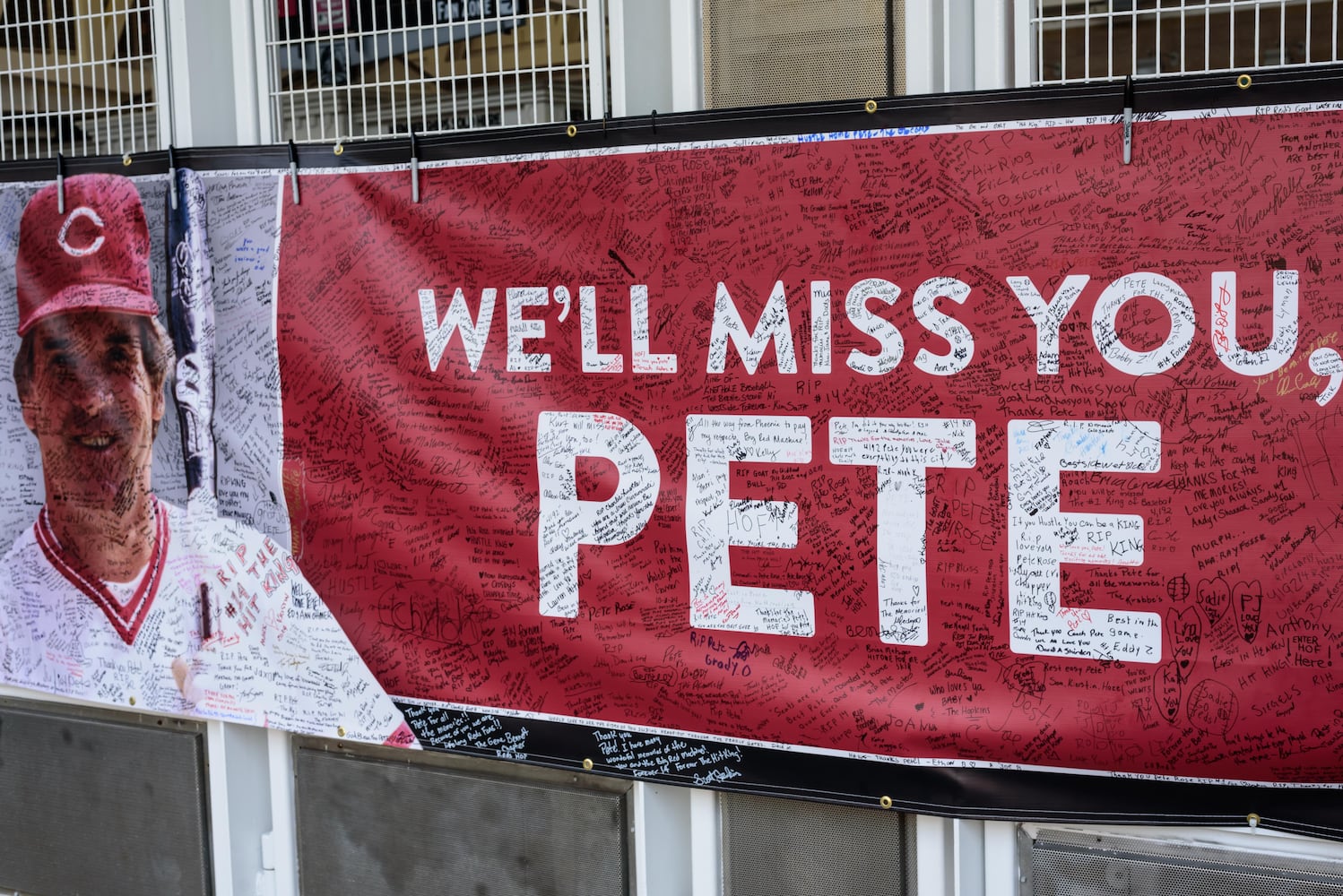 PHOTOS: Pete Rose Memorial at Great American Ball Park in Cincinnati