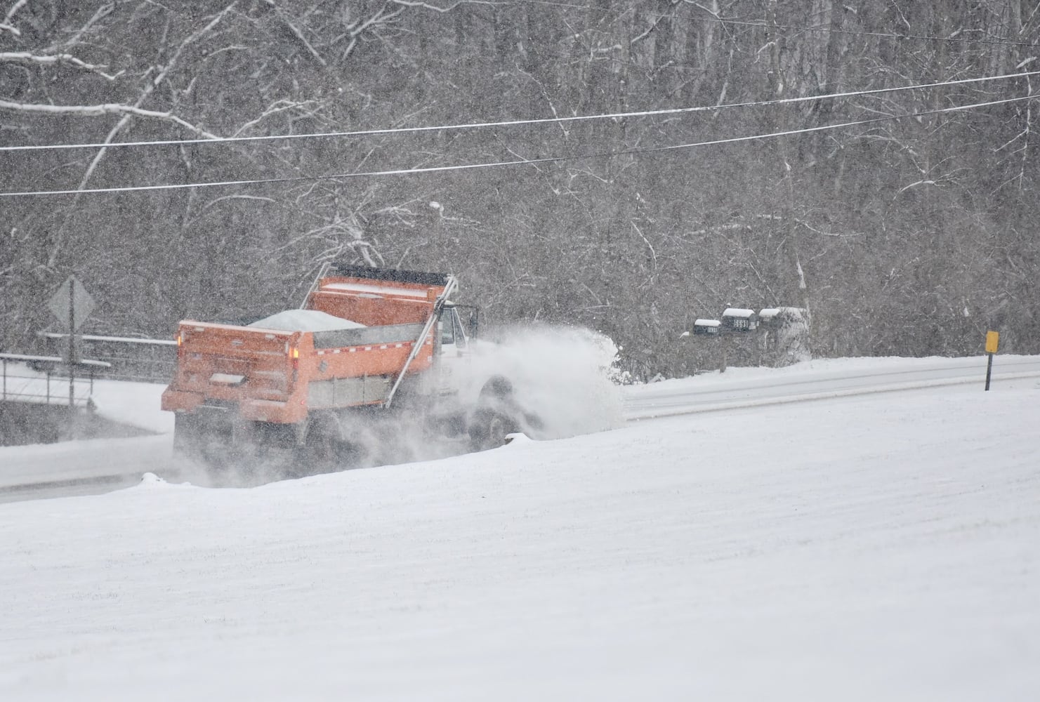 PHOTOS: Snowstorm covers region Saturday