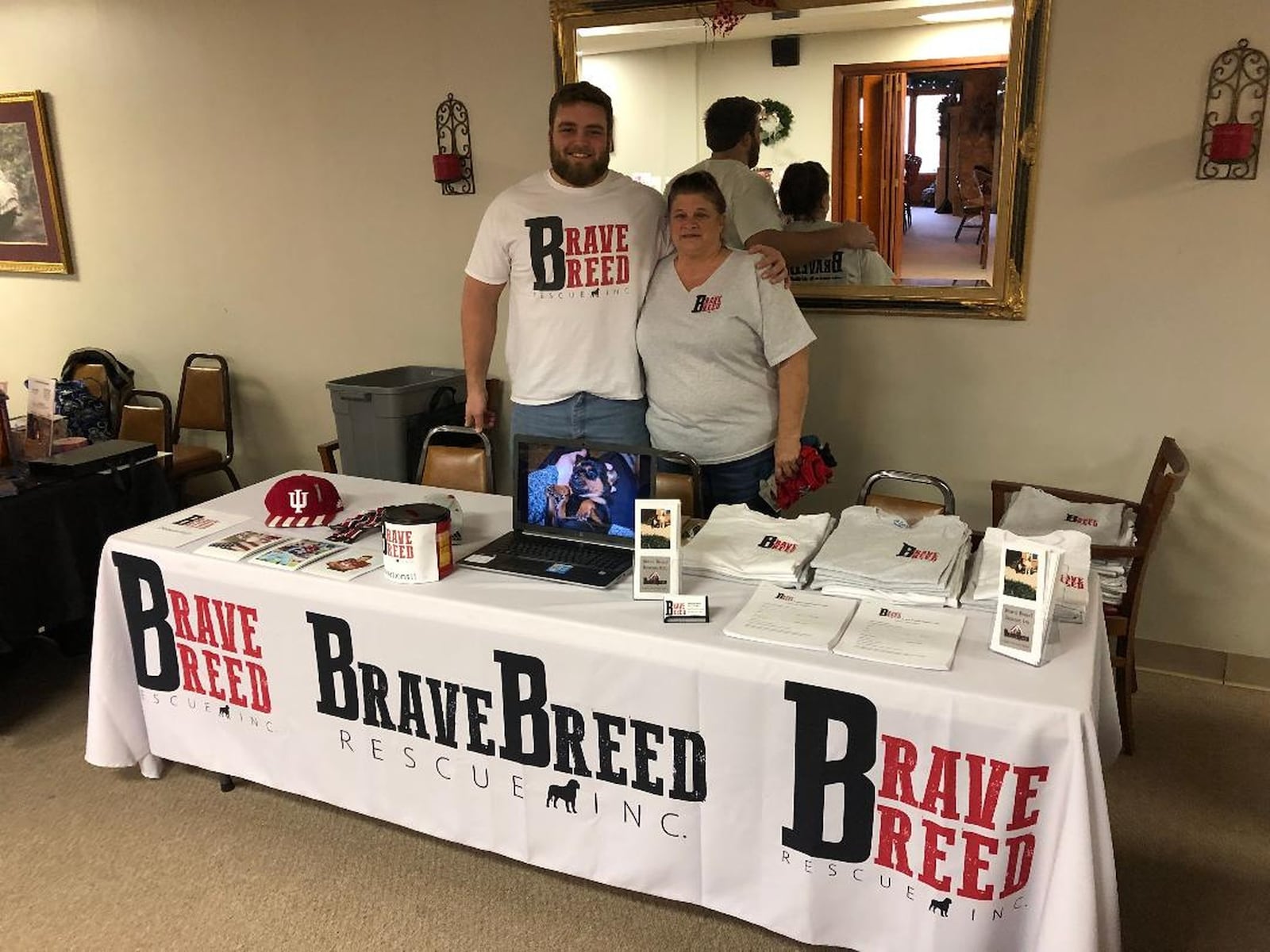 Wes Martin and his mom, Rhonda, run the West Milton based non-profit Brave Breed Rescue Inc. that aids dogs in need. CONTRIBUTED