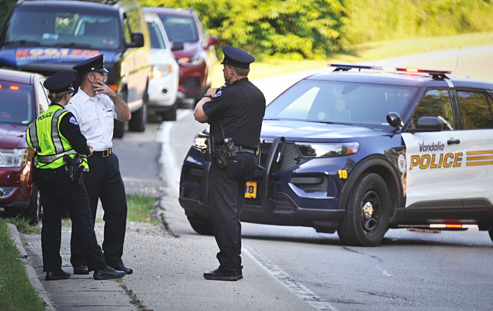 PHOTOS: Serious injuries reported in Vandalia motocycle crash