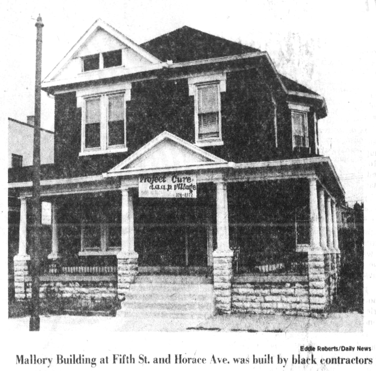 The Mallory Building, at the corner of Fifth St. and Horace Ave., was once the home of Robert Mallory, a captain in the Army during World War I. The Queen Anne style home was built by Black contractors. DAYTON DAILY NEWS ARCHIVES