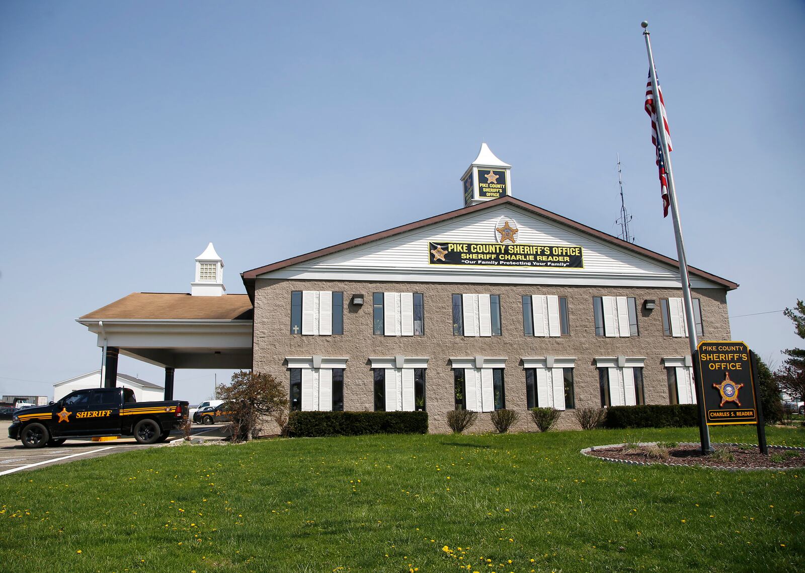 Pike County Sheriff's Office in Waverly.  Two years after the murder of 8 Rhoden family members in rural Pike County, the crime remains unsolved.      TY GREENLEES / STAFF