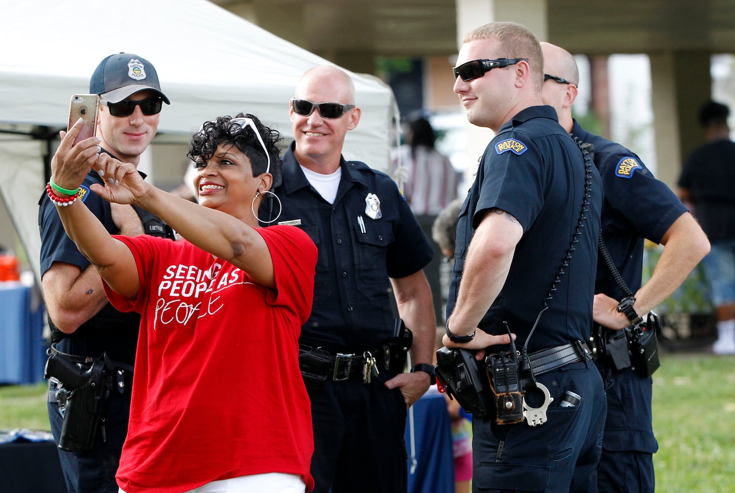 PHOTOS: Dayton Police acclaimed by the Oregon District and city residents during National Night Out