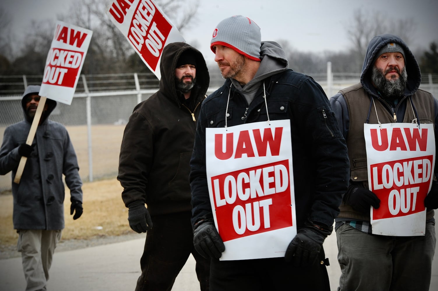 PHOTOS: Nearly 300 workers locked out of Troy Collins plant