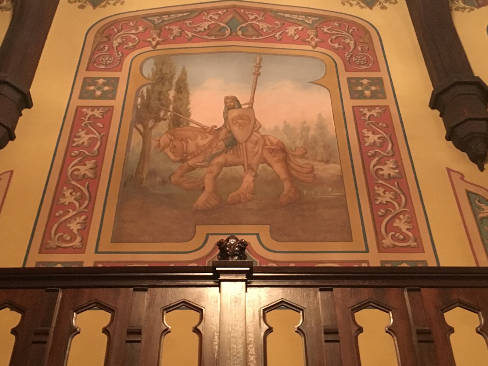 Many of the 250 rooms in the Dayton Masonic Center feature a different theme with impressive artwork.