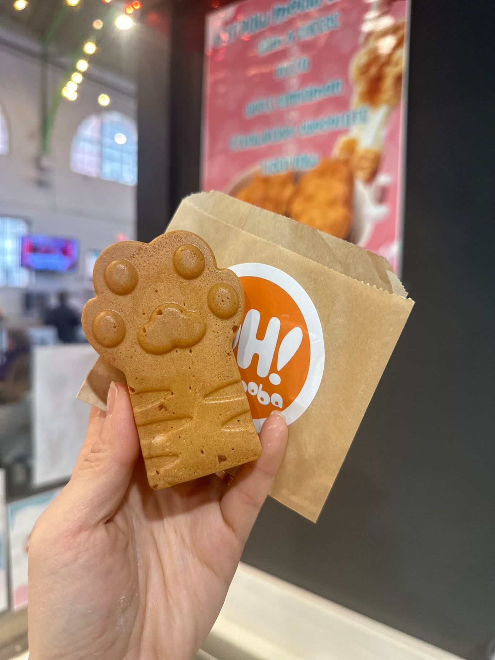 OH! Boba offers Cat Paw Mochi Waffles in addition to a variety of teas (CONTRIBUTED PHOTO).