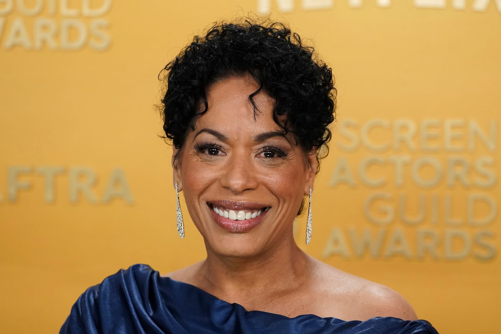 Liza Colon-Zayas arrives at the 31st annual Screen Actors Guild Awards on Sunday, Feb. 23, 2025, at the Shrine Auditorium in Los Angeles. (Photo by Jordan Strauss/Invision/AP)