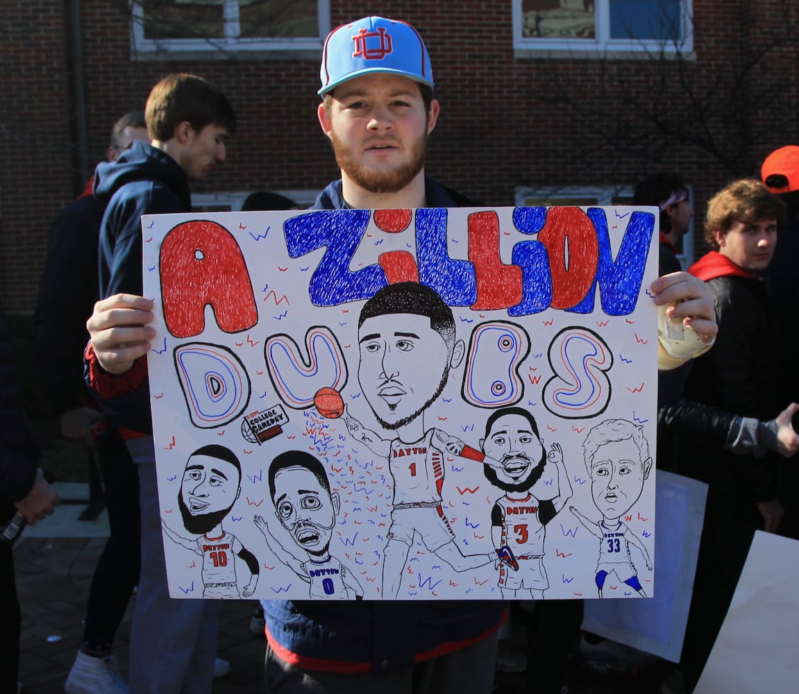 Photos: Signs at ESPN Gameday at Dayton