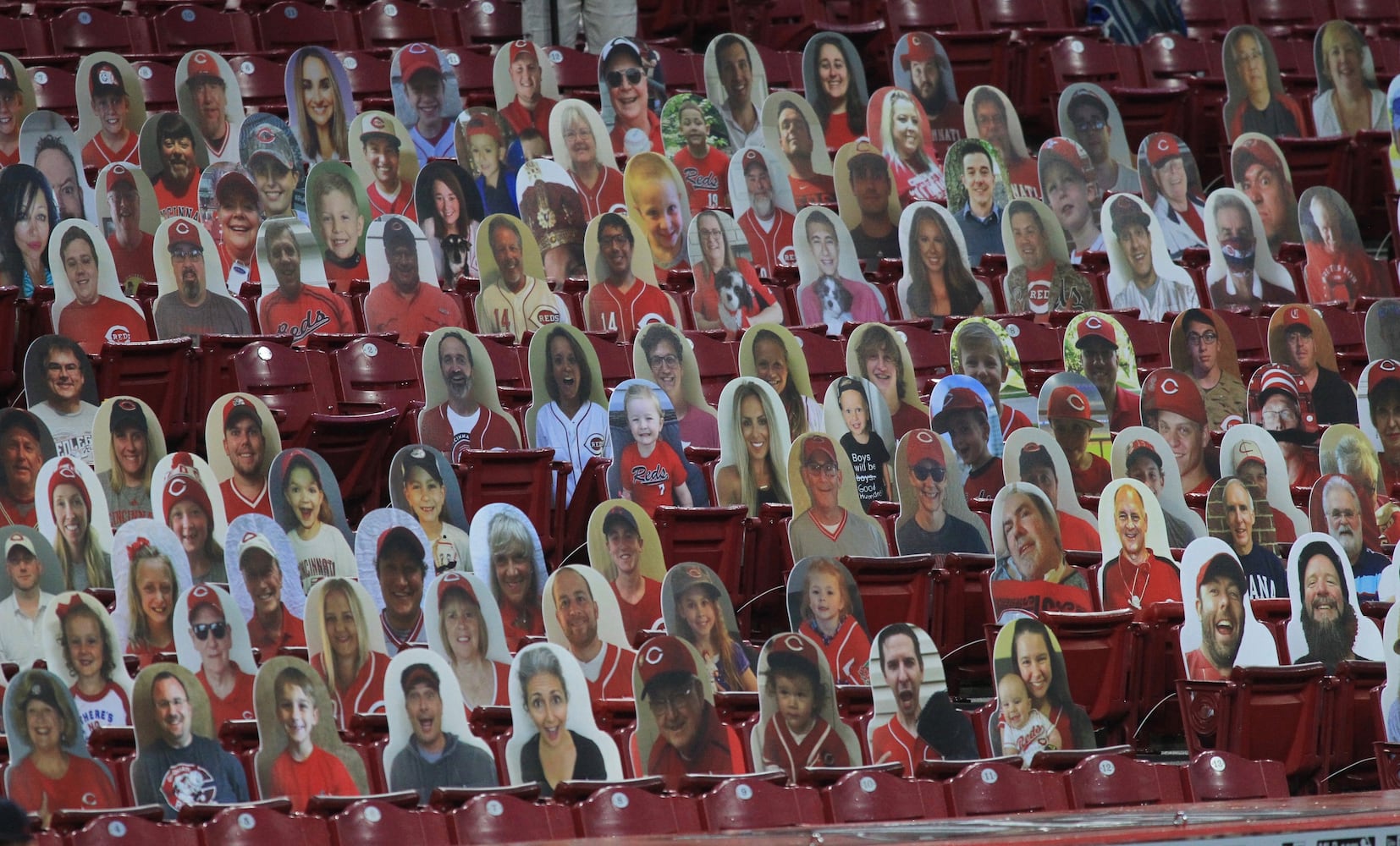 Reds fan cutouts