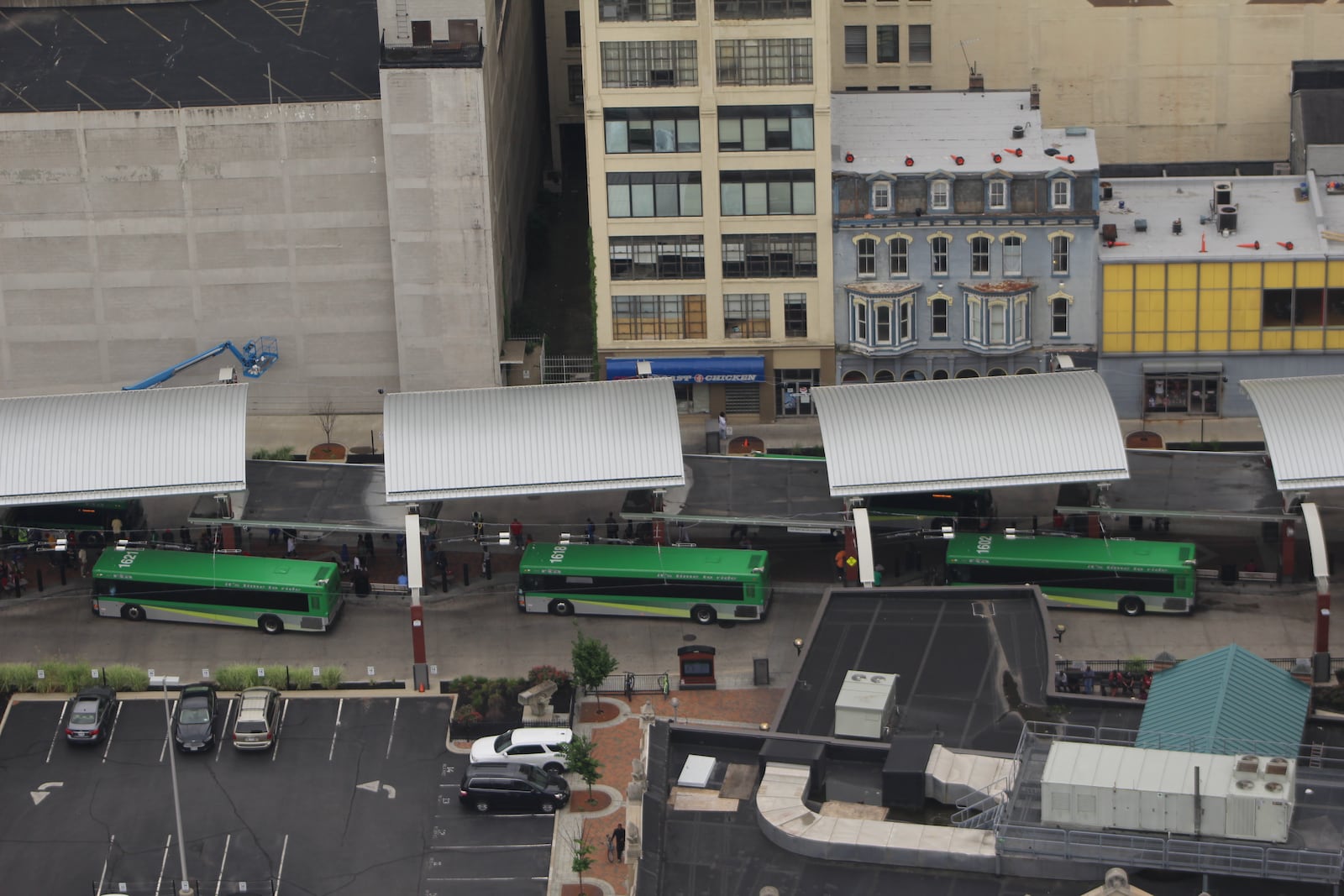 The Greater Dayton RTA's downtown transit center. CORNELIUS FROLIK / STAFF