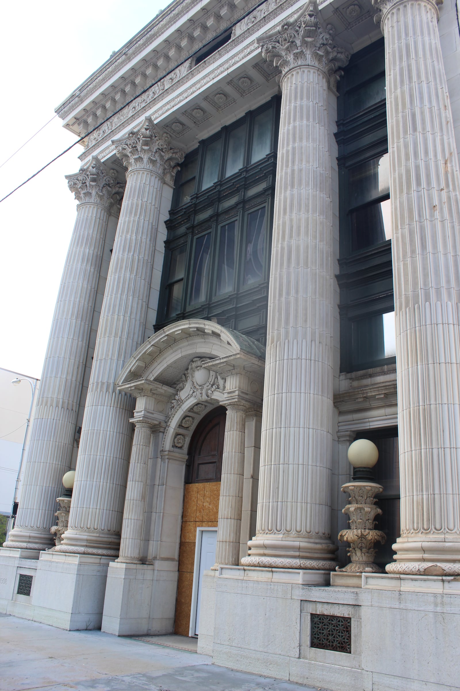 A door was added to the  former Dayton Daily News building