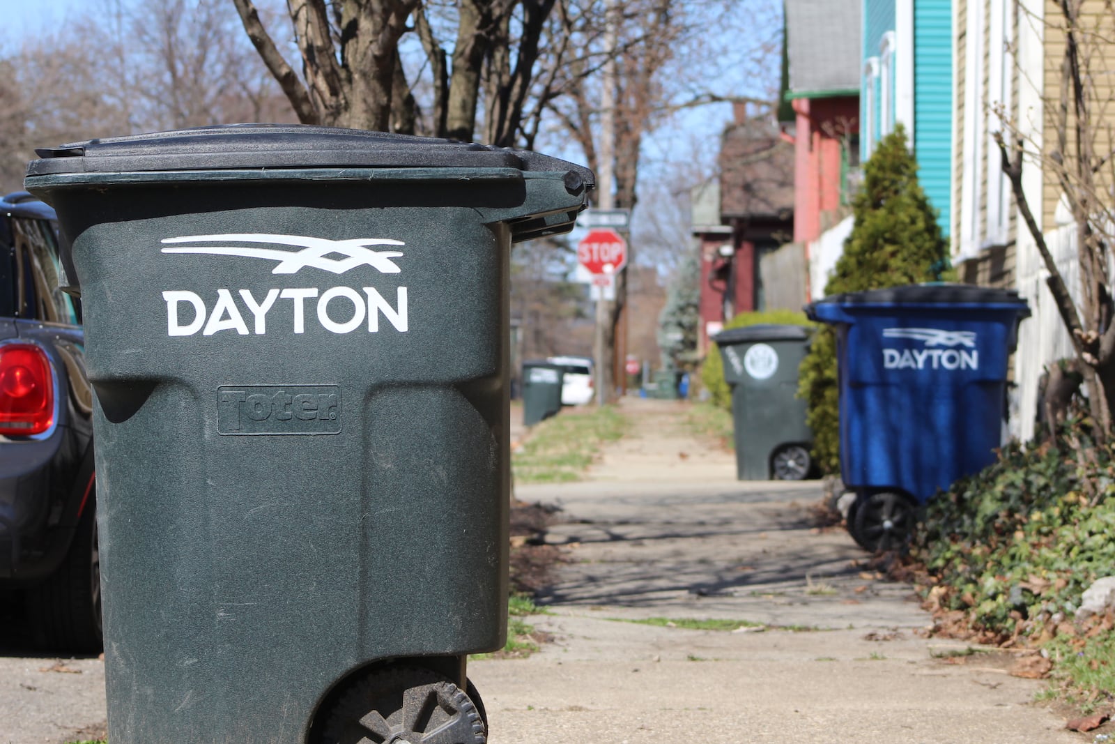 Dayton has a backlog of requests for new waste containers. CORNELIUS FROLIK / STAFF