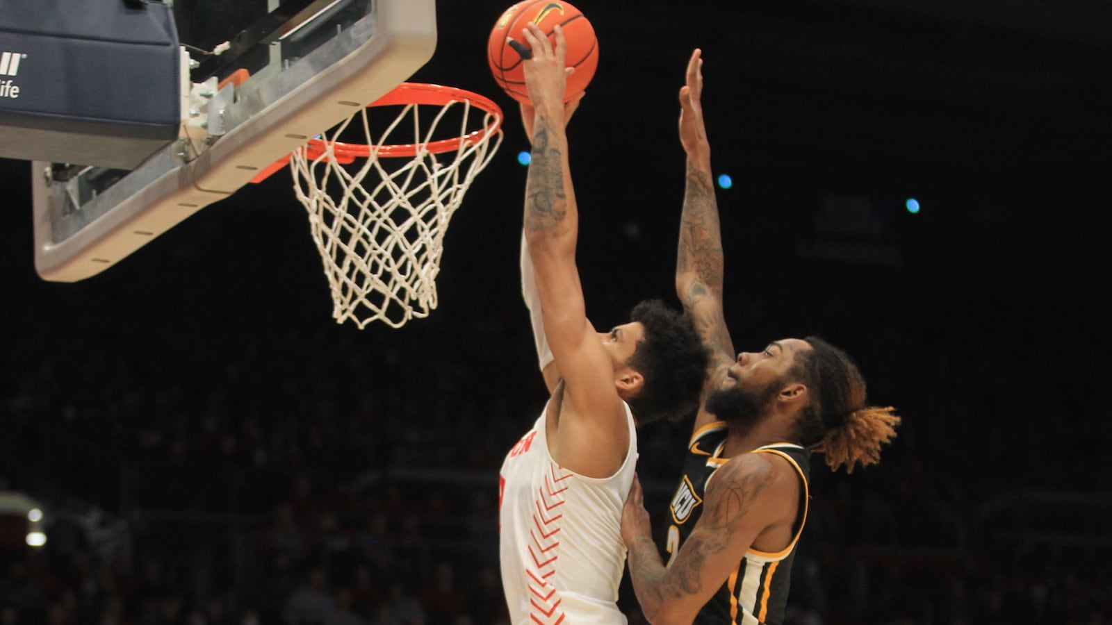 Dayton's Toumani Camara dunks against Virginia Commonwealth on Wednesday, Jan. 5, 2022, at UD Arena. David Jablonski/Staff