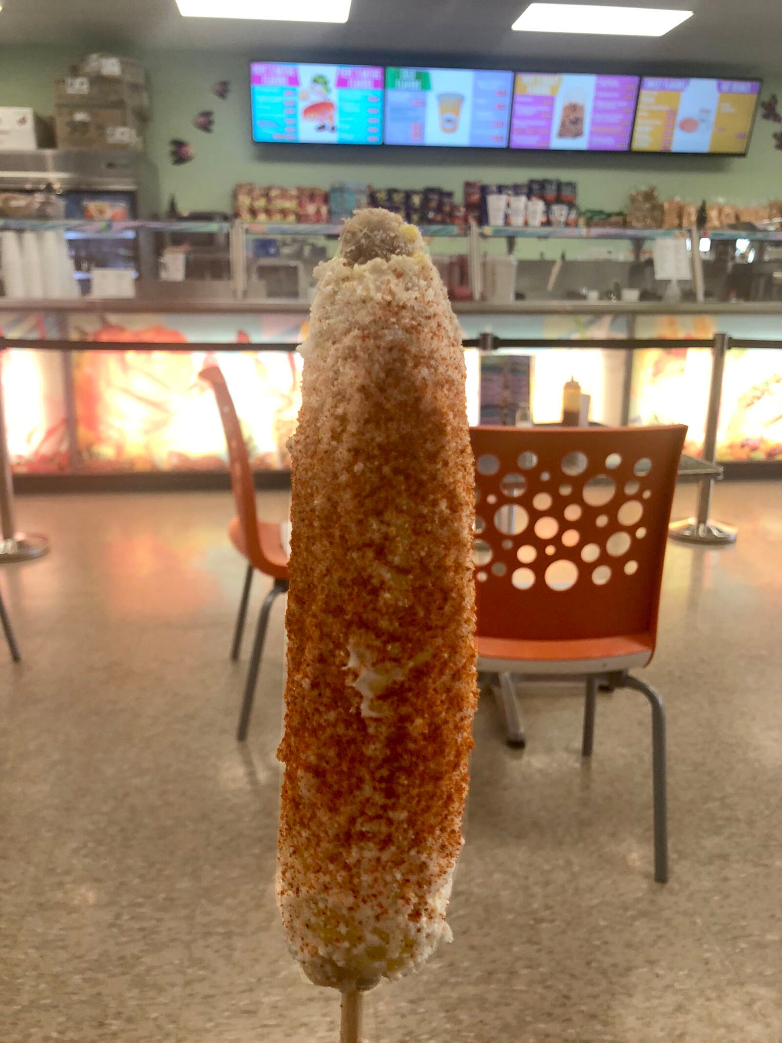 Pepe's Mexican Flavors menu includes corn (elotes)