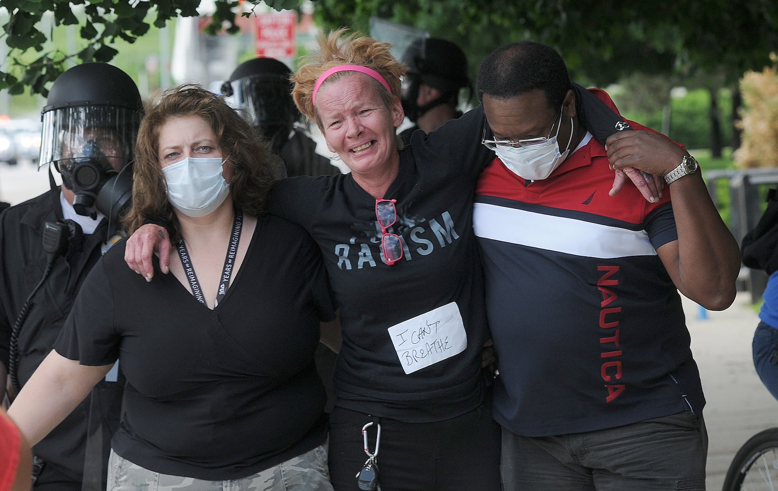 PHOTOS: Hundreds gather for protest in Dayton