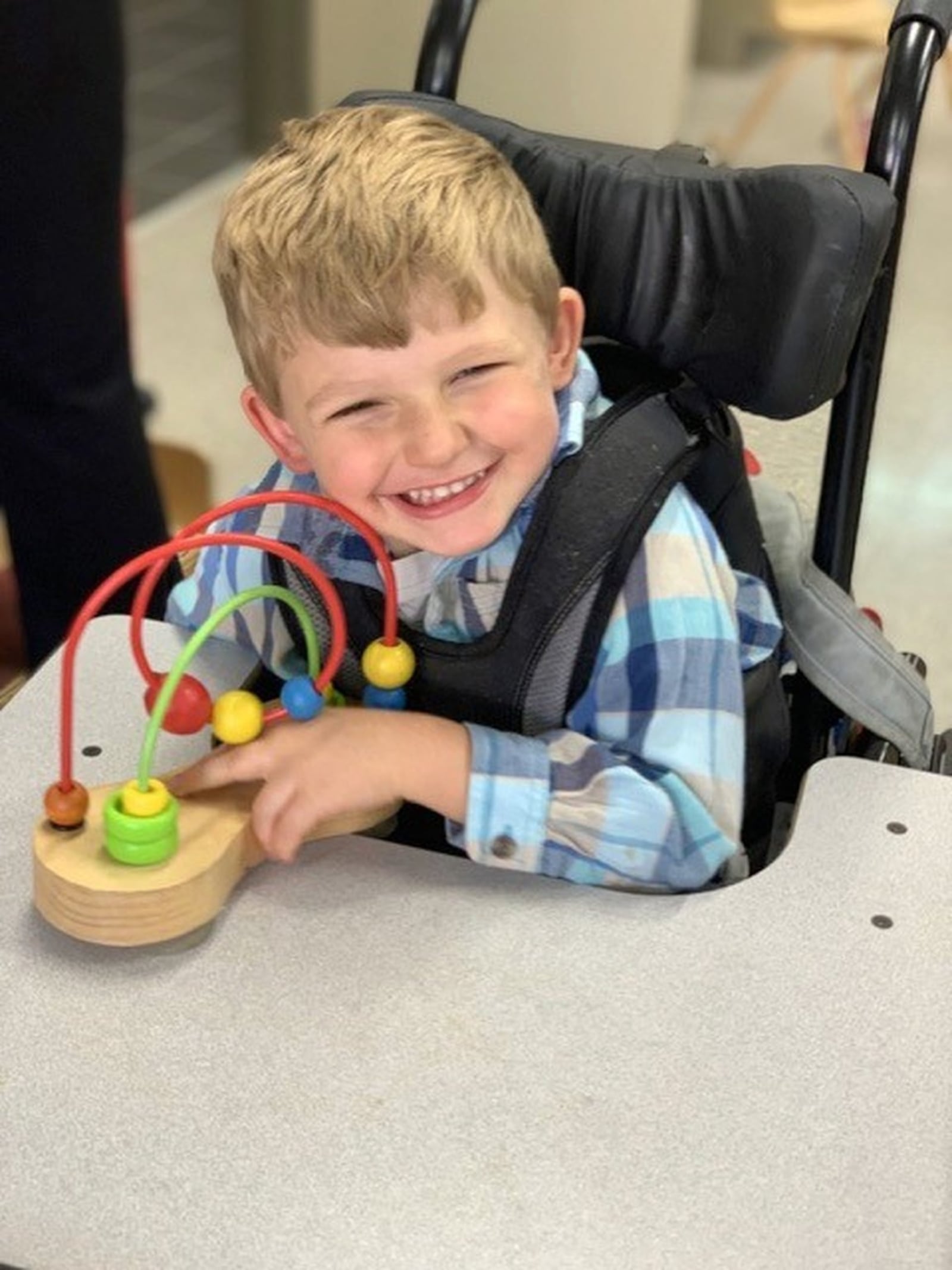 Four-year-old Asher Cain benefits from programs provided by United Rehabilitation Services. CONTRIBUTED