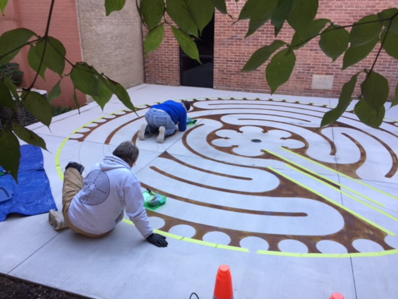 Reconciliation Labyrinth is now open at Christ Episcopal Church, 20 W. First St.