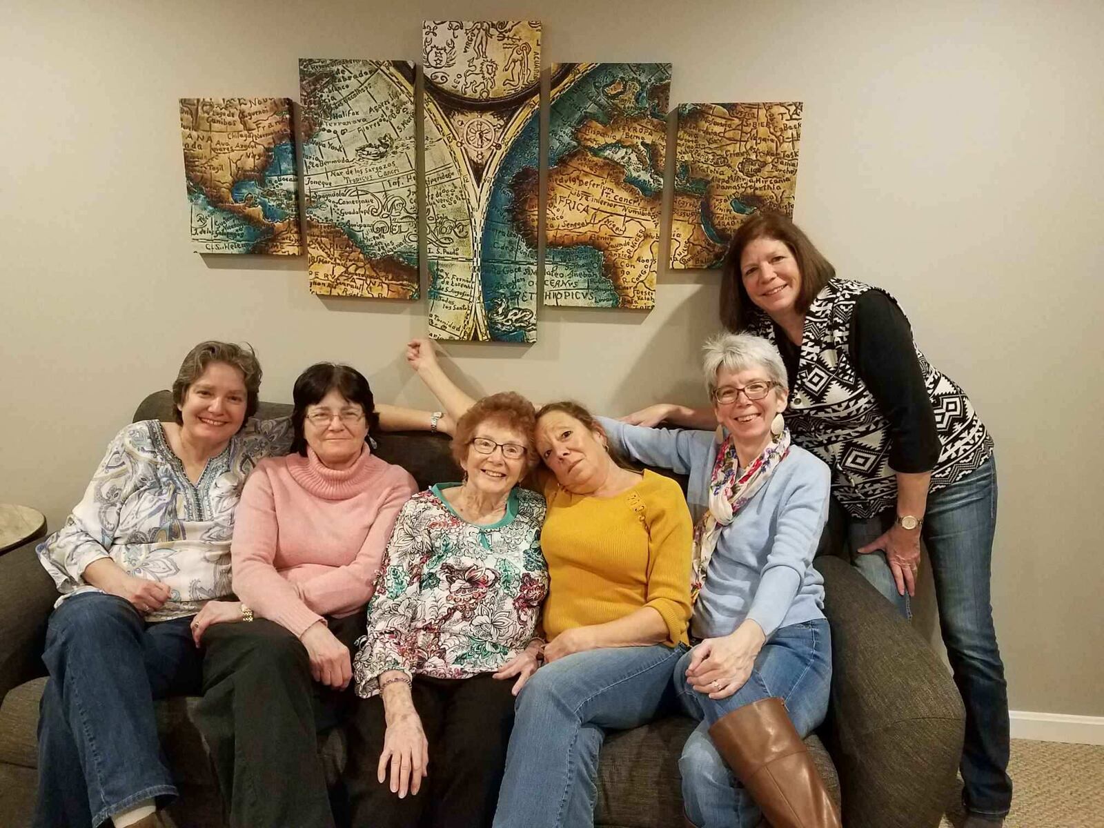 Editorial assistant Amy Burzynski (second to right) with her siblings and mother, Mary Lawrence (middle).