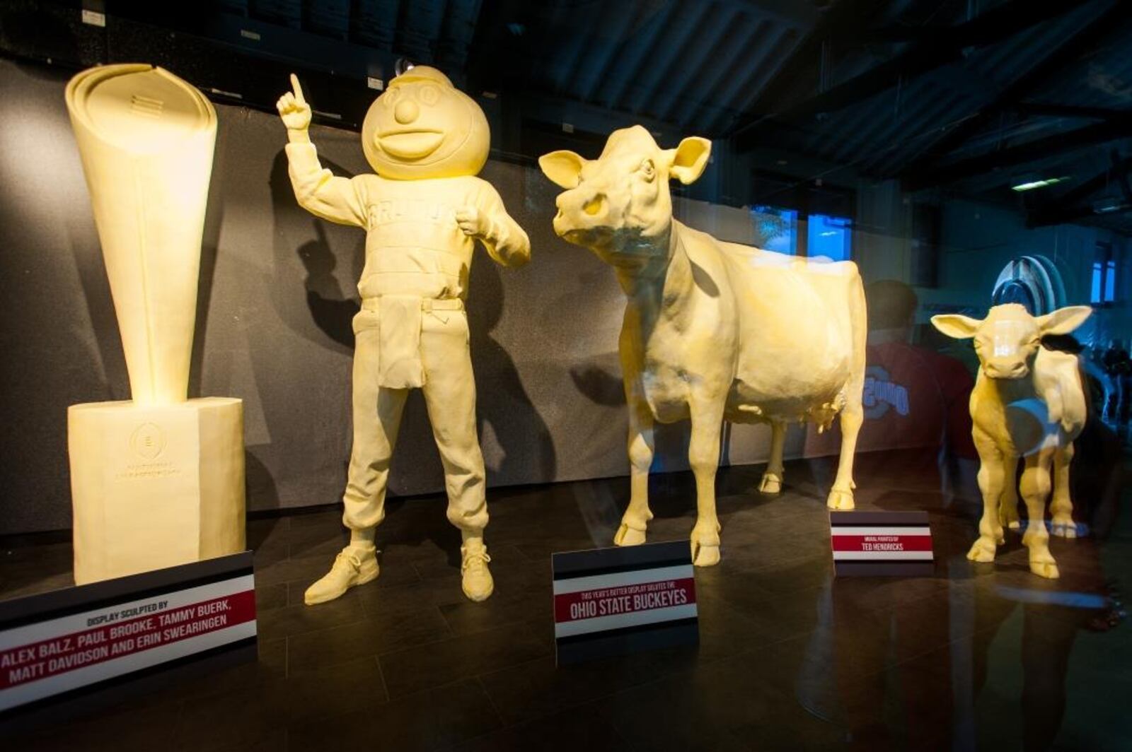 Butter sculptures at the Ohio State Fair. A new sculpture is unveiled every year