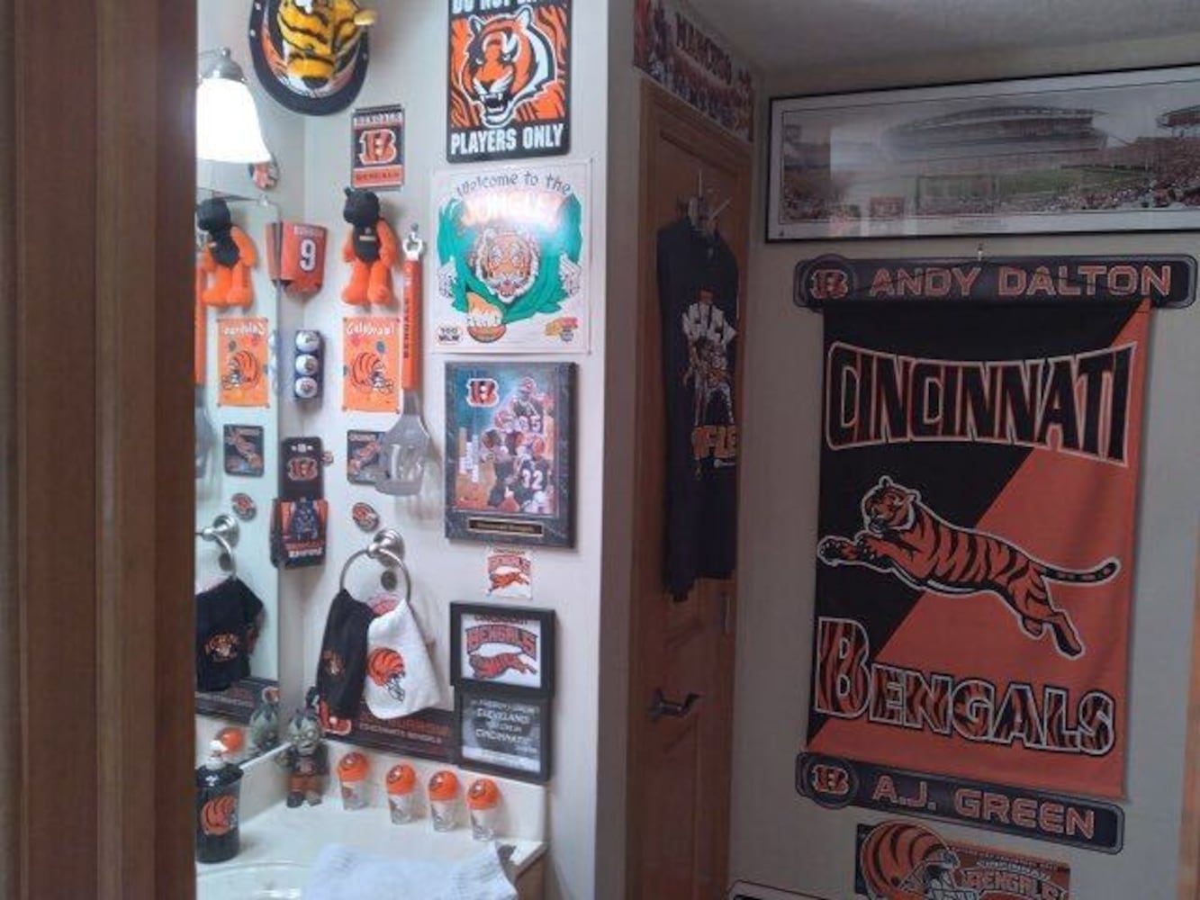 Die-hard fans show us their "Bengals Cave"