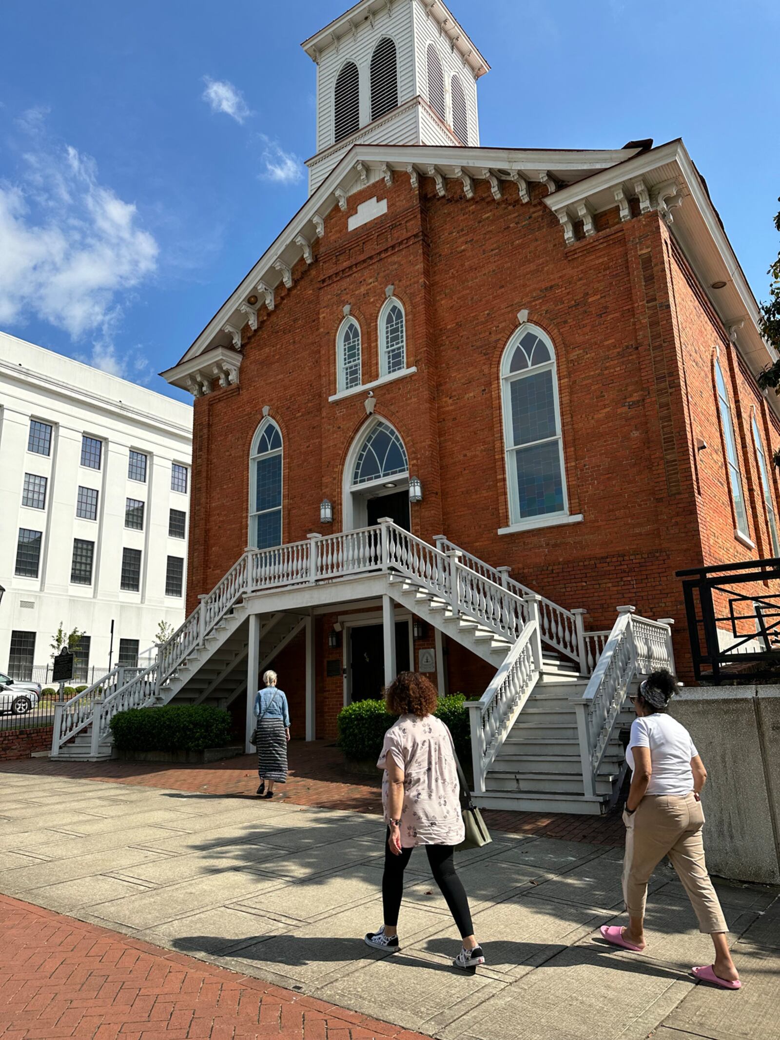 Bridget, Donna and Vicki stop by the church in Selma where Martin Luther King Jr. preached.