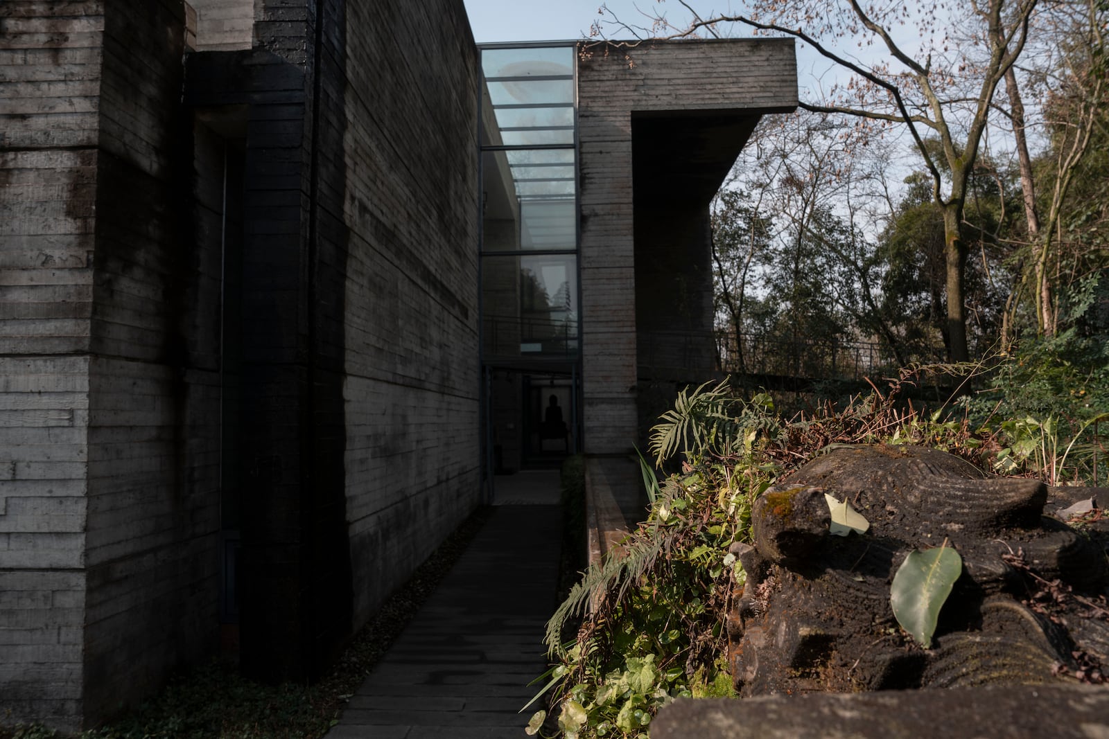 A view of the Luyeyuan Stone Carving Art Museum project by Pritzker Architecture Prize winner Chinese architect Liu Jiakun in Chengdu in southwestern China's Sichuan province on Monday, March 3, 2025. (AP Photo/Ng Han Guan)