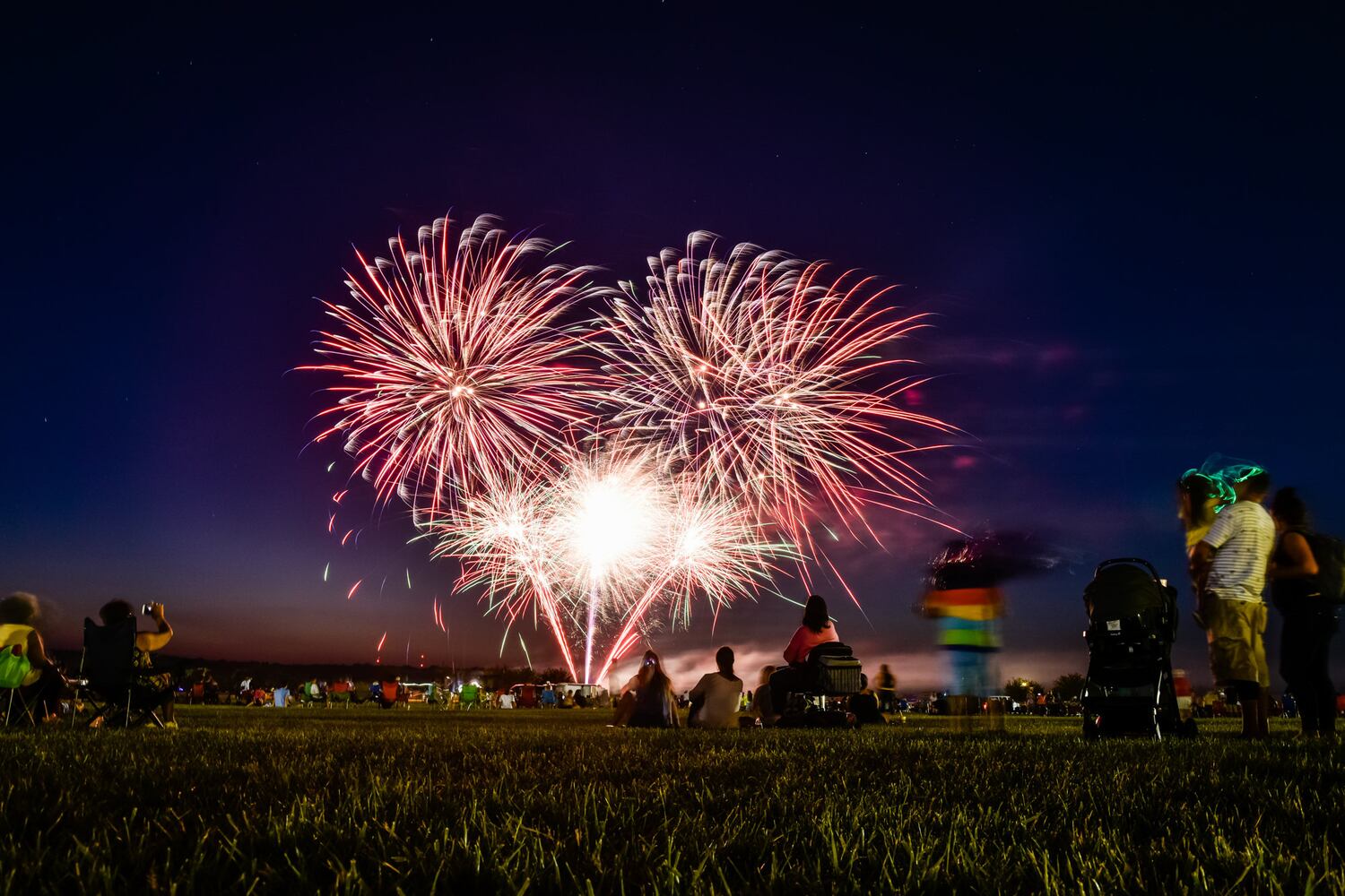 Ohio Challenge balloon glow and fireworks