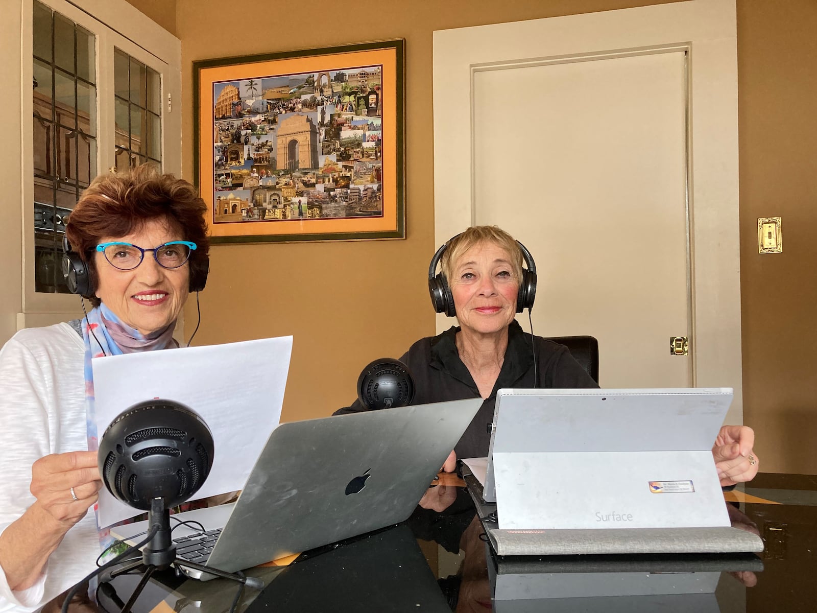 Lynn Winter Gross, left, and Miriam Goodman host the “Not Born Yesterday” podcast. CONTRIBUTED