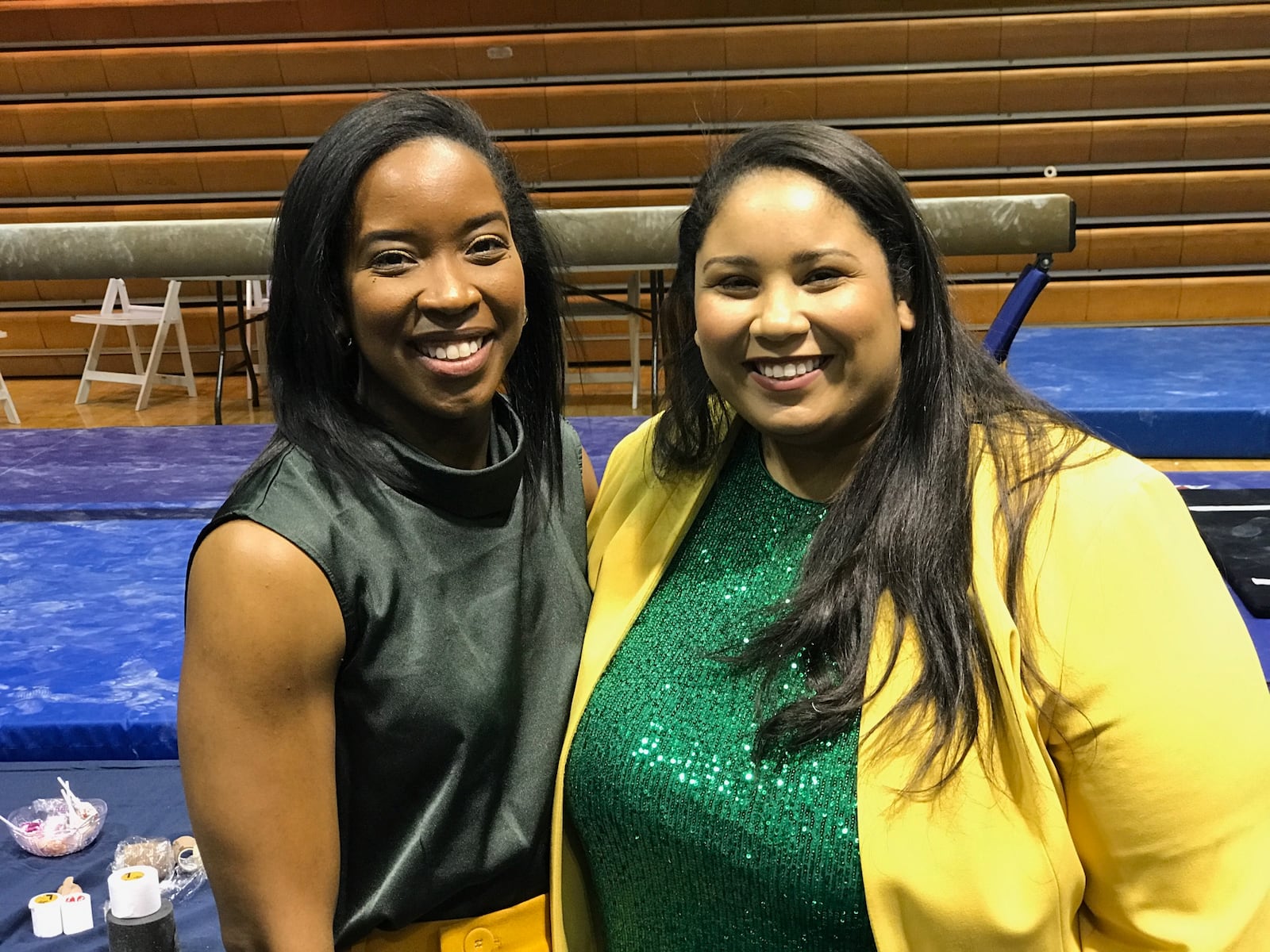 The Wilberforce coaching staff: Morgan Byrd (left) and assistant coach Chynna Hibbitts. Tom Archdeacon/CONTRIBUTED