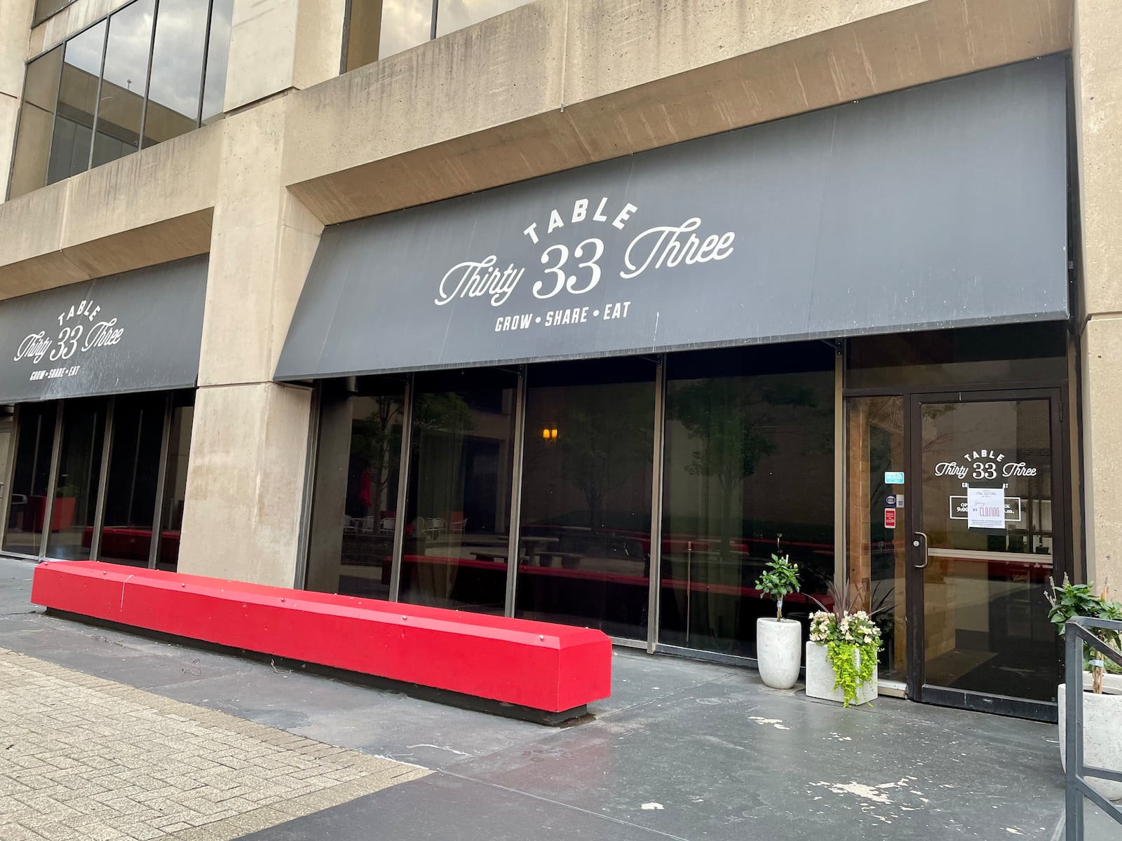 Table 33 has temporarily closed its doors on West Second Street as the restaurant prepares to move to its new location inside the Dayton Arcade. NATALIE JONES/STAFF