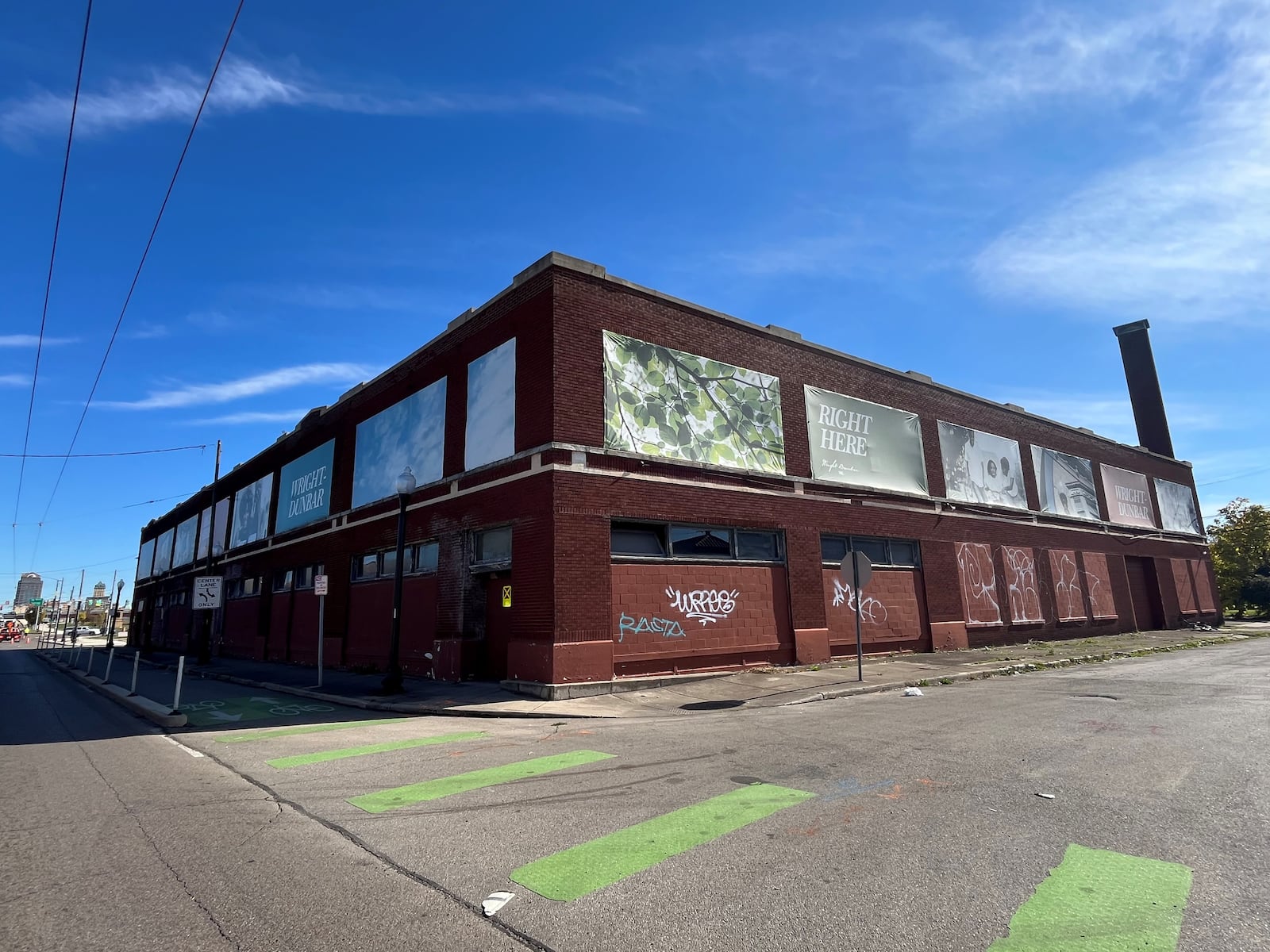 A former Chevrolet dealership building on West Third Street in the Wright Dunbar district that will be a part of a new market-rate housing project. CORNELIUS FROLIK / STAFF