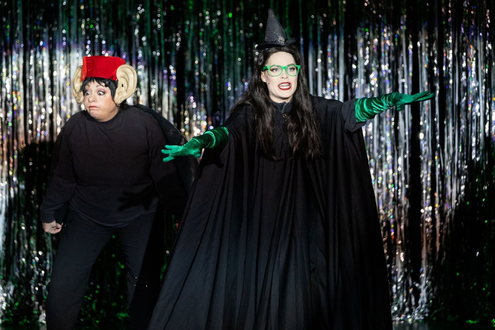 "Forbidden Broadway: Merrily We Stole A Song," a spoof of Broadway musicals such as "Wicked" (pictured), will be performed March 7 and 8 at the Victoria Theatre. CONTRIBUTED