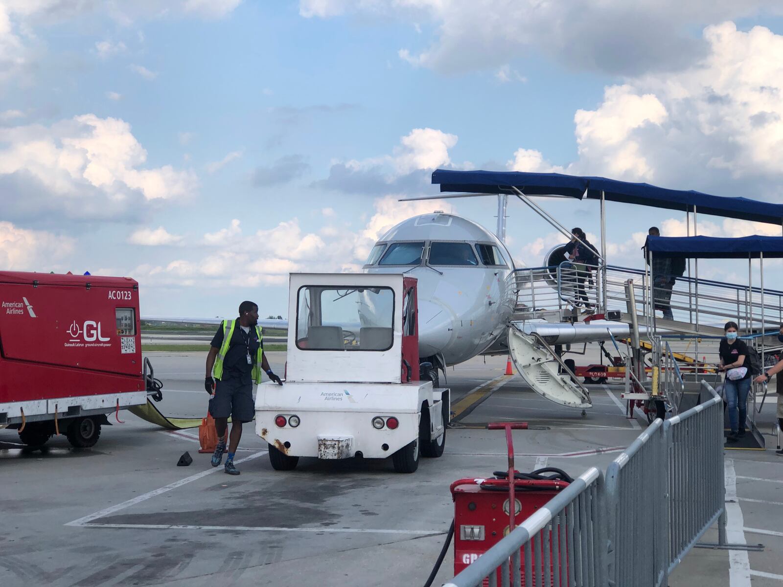 A flight headed to Dayton earlier this year. CORNELIUS FROLIK / STAFF