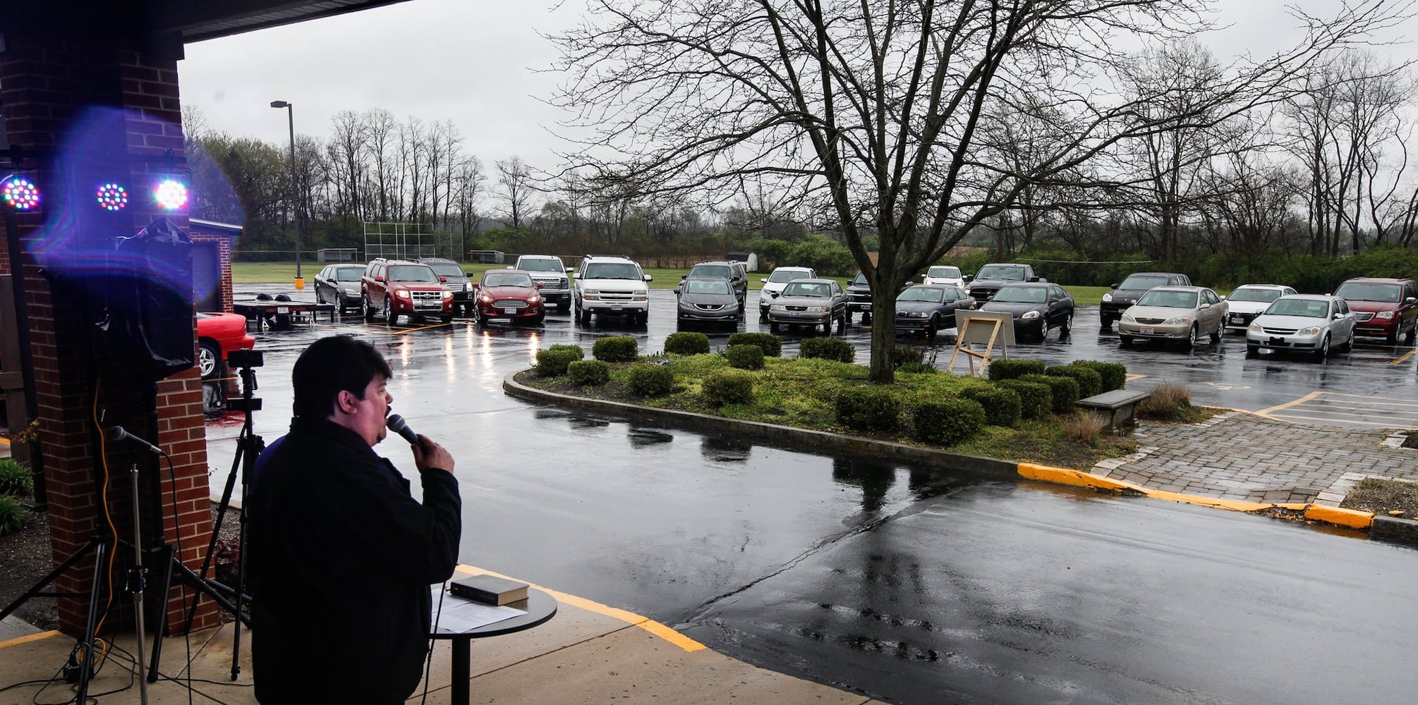 PHOTOS: First Grace Church in Butler Twp. holds church service