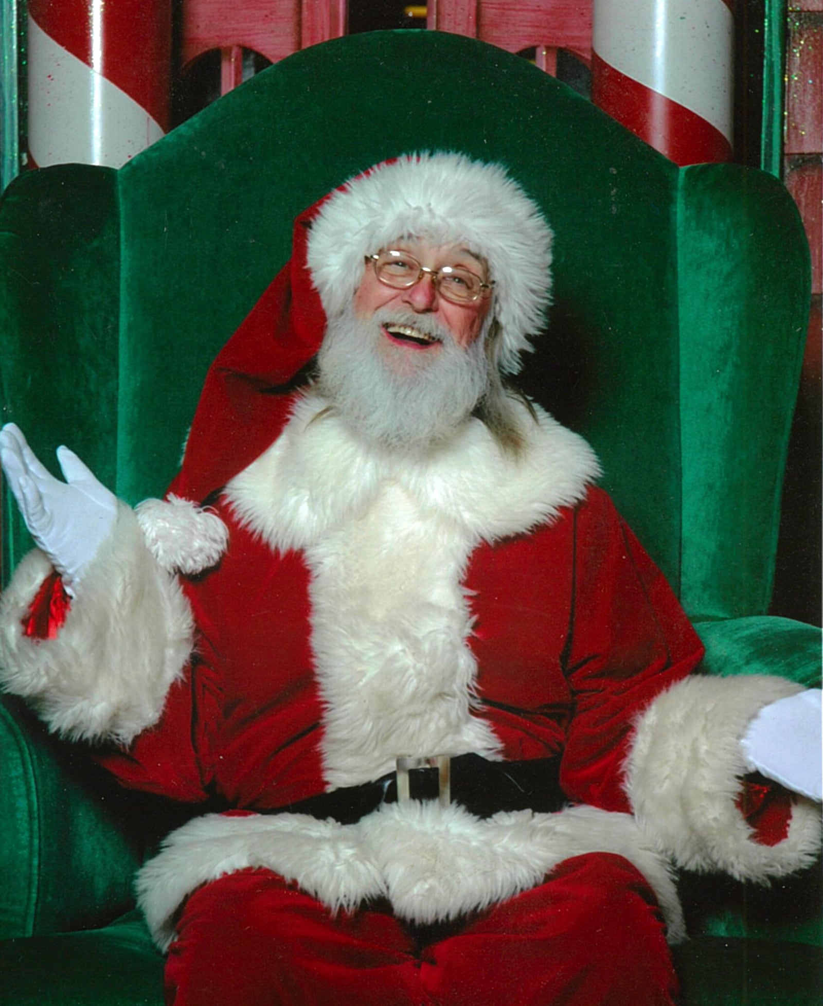 Earlier in the fall, the staff at the Heritage Center were excited when a familiar face stopped in the museum. Many locals remember visiting with Santa at the Upper Valley Mall over the years and Santa himself brought photos to donate to the archives, showing him sitting in his familiar green chair at the mall that can now be seen in the museum lobby this season. Santa, who had the joy of spending 32 seasons chatting with local children, also donated an older suit from his early years. You can now find his smiling face at the Fairfield Commons Mall and you can watch an interview he gave (as his alter-ego, John McWilliams) here: https://cutt.ly/InterviewWithUpperValleyMallSanta. PHOTO COURTESY OF THE CLARK COUNTY HISTORICAL SOCIETY