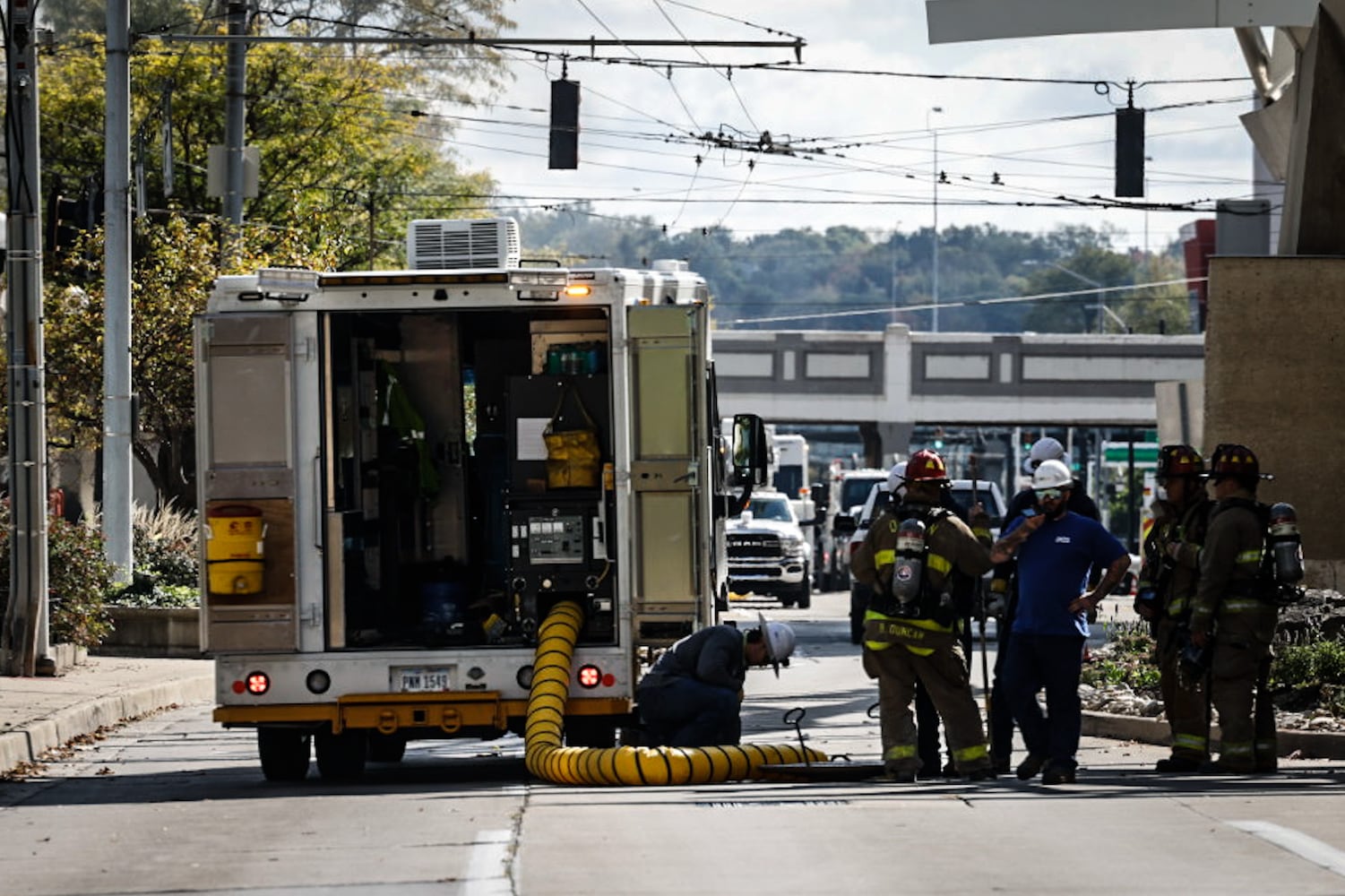 Downtown Dayton underground fire