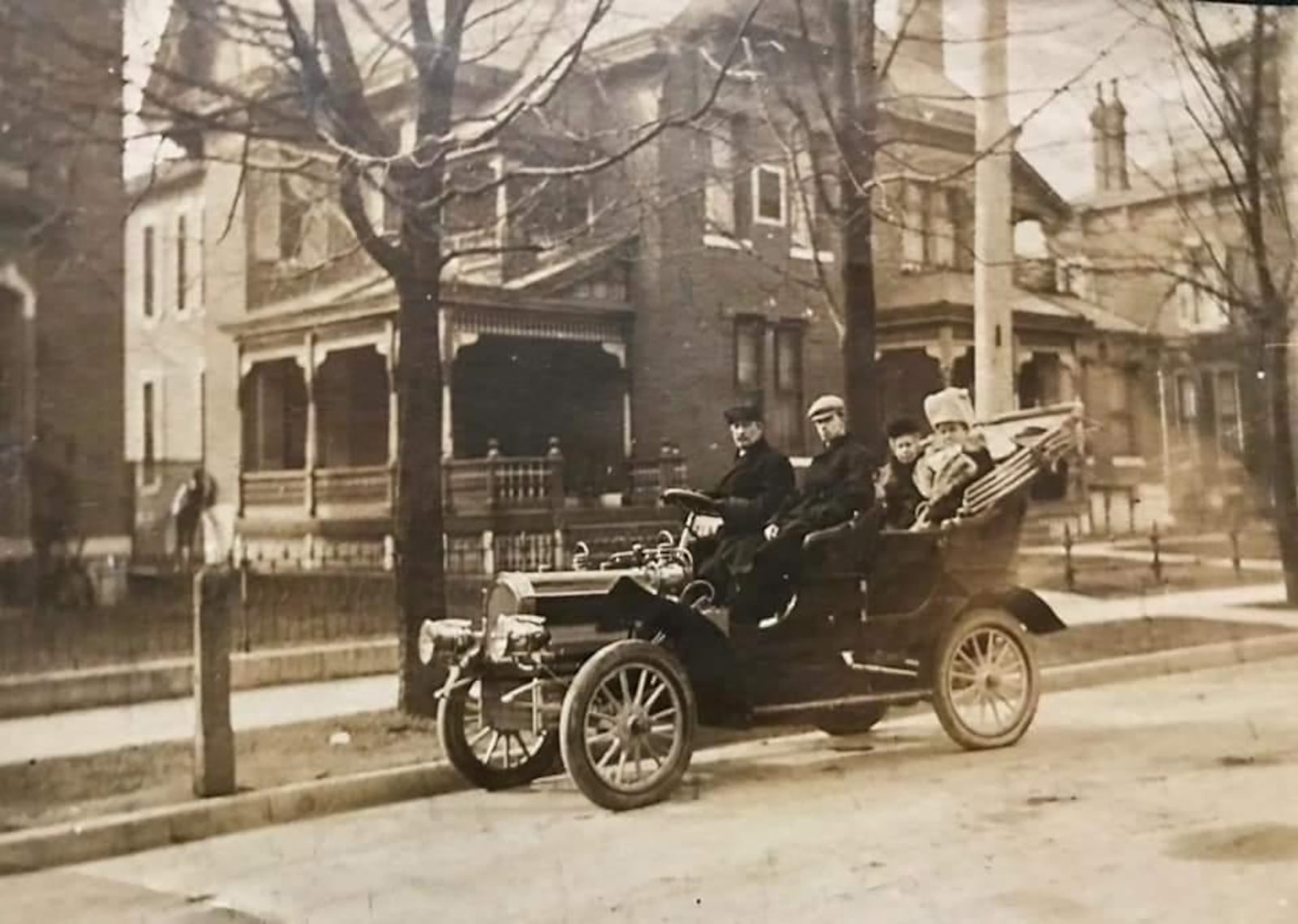 The home at 55-61 Linden Ave. is situated on a plat that was twice-owned by William P. Huffman. The home was built in 1884 by Benjamin Beaver with one side for his wife and the other for his daughter and new son-in-law. It is now owned by Kelley Peters. CONTRIBUTED